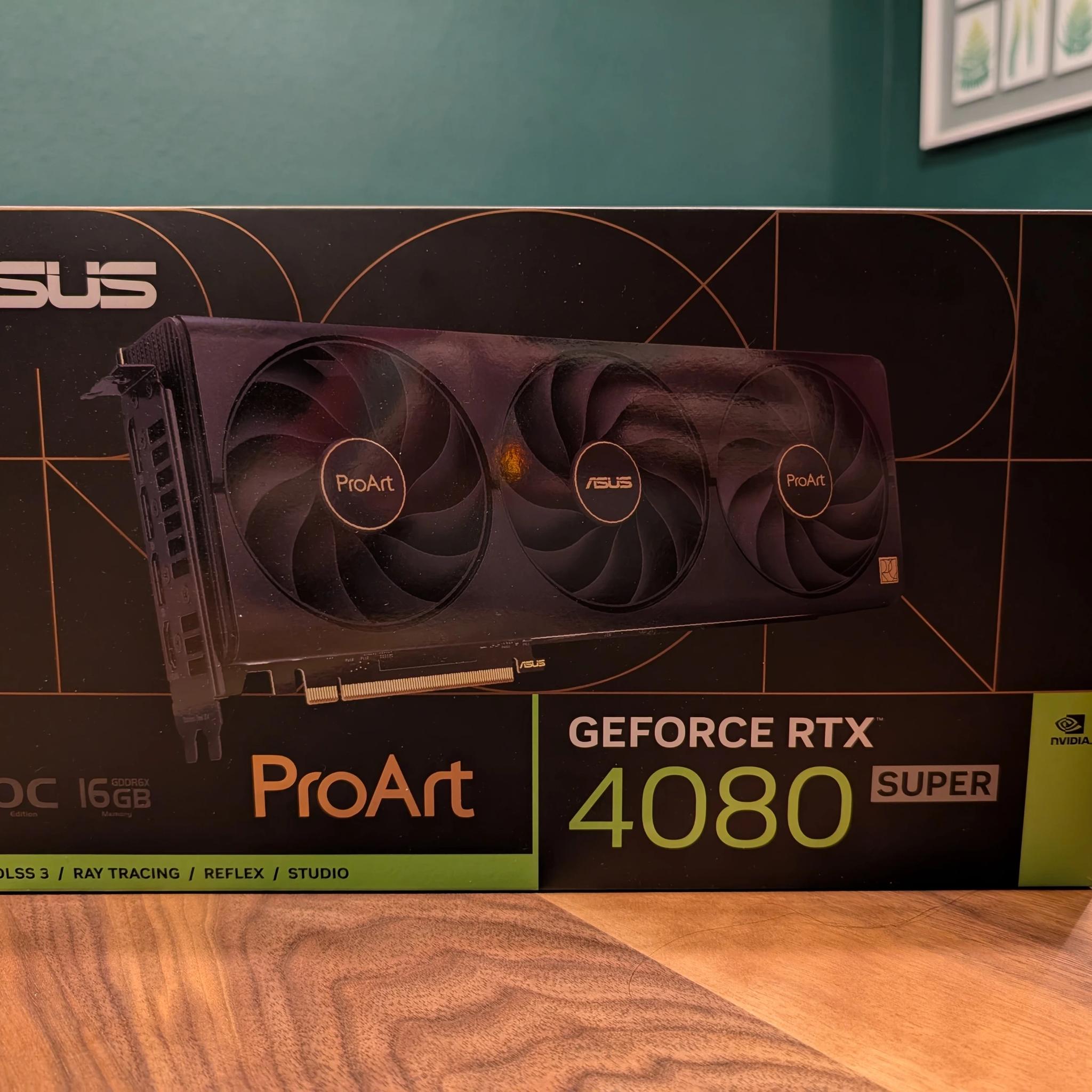 ASUS ProArt Nvidia 4080 Super Graphics Card GPU - 16GB - Like New