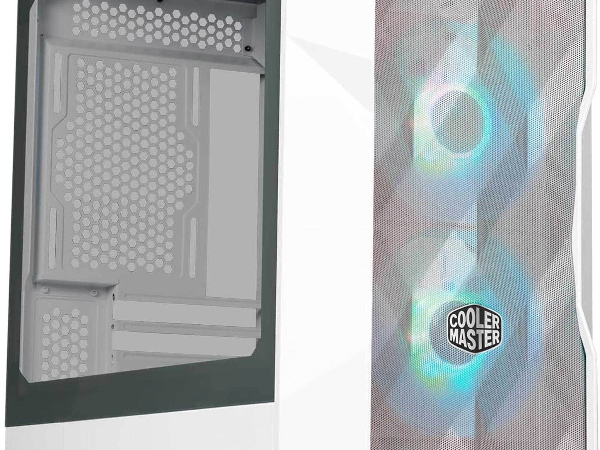 Cooler Master TD300 Mesh White Micro-ATX Tower Computer Case