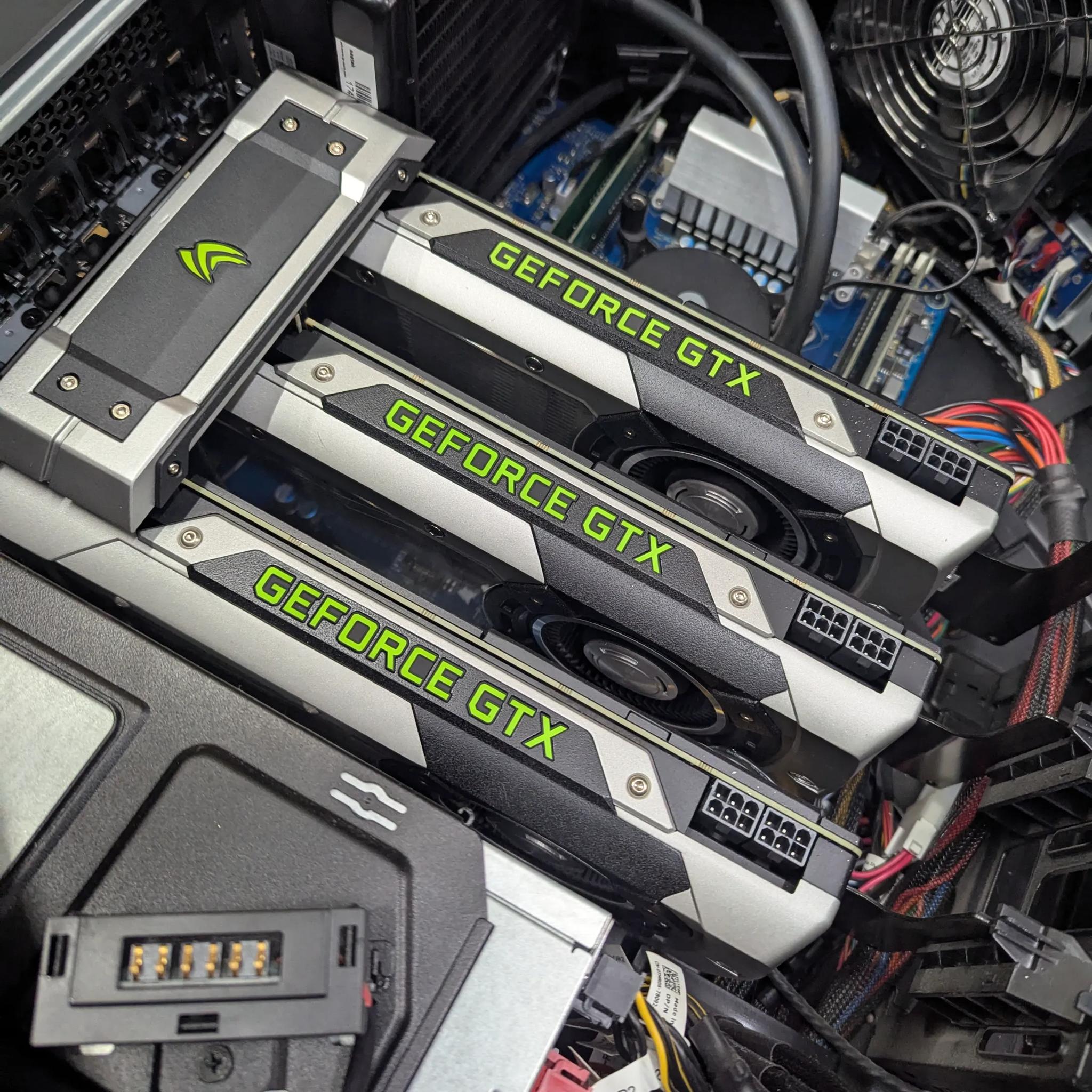 3x Nvidia GeForce GTX 980 3-way SLI Video Card Set W/Bridge