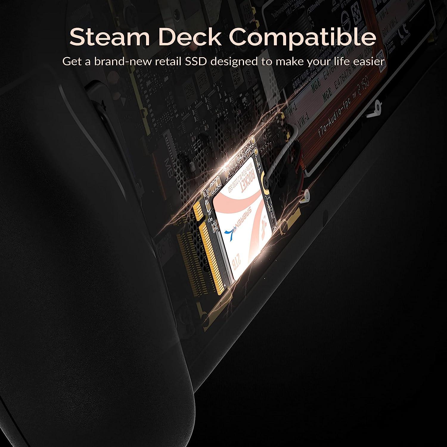 Steam Deck SSD 2TB SABRENT Rocket 2230 NVMe 4.0 High Performance PCIe 4.0 2TB