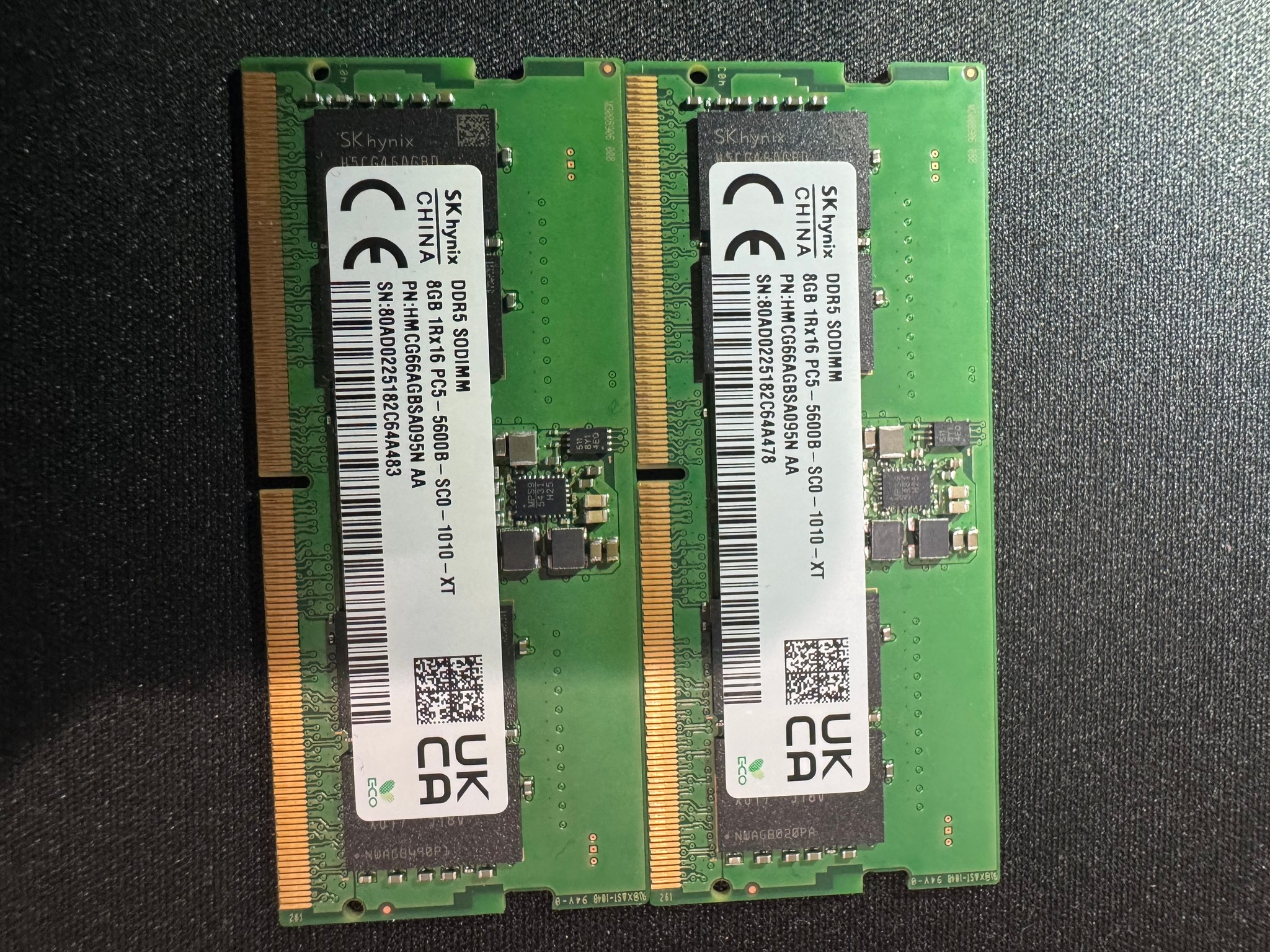 SK hynix 16GB (2x8GB) DDR5 SODIMM 5600MHz Laptop RAM