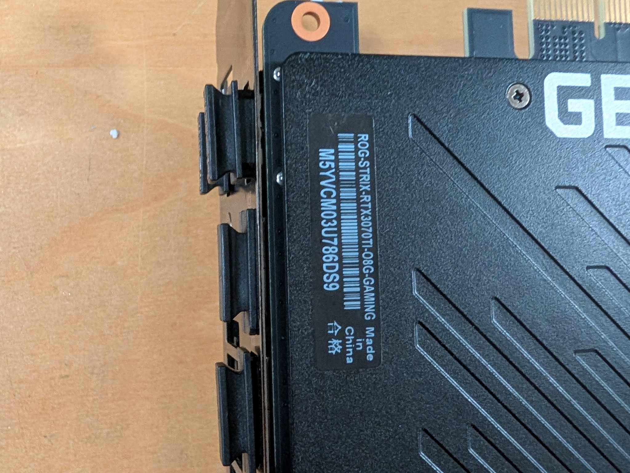 Asus Nvidia RTX 3070 Ti 8GB Strix