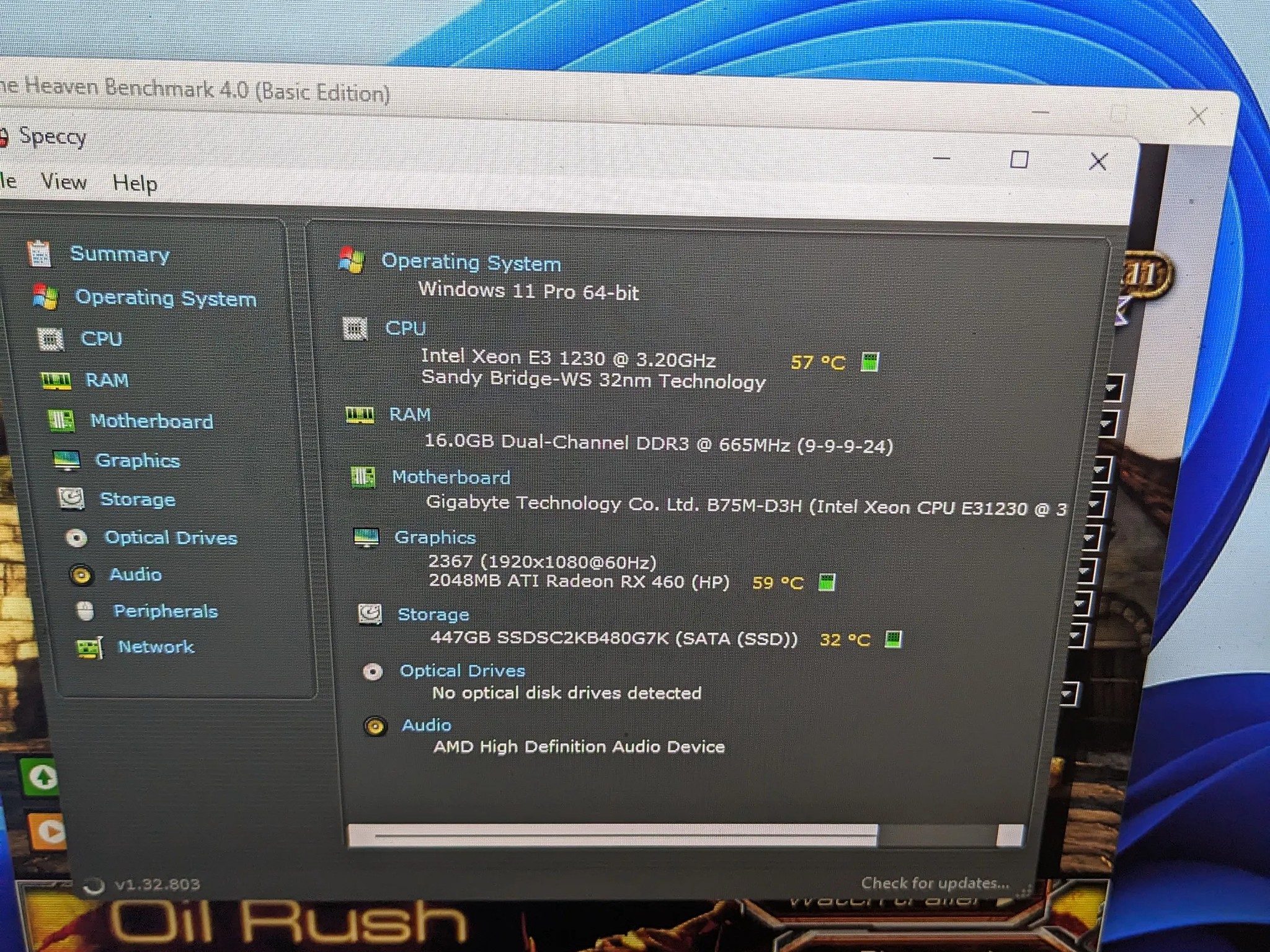 FREE SHIP || "Christmas Lights" Xeon E3 V1 (Same as i7 2nd Gen), RX 460, 480GB SSD, 16GB RAM, Win11