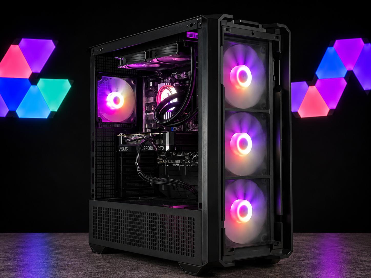 👻 DARKSIDE Gaming PC | RTX 4070 SUPER | Ryzen 5 7600 | 32GB RAM | 1TB SSD | WiFi and BT | Free Ship