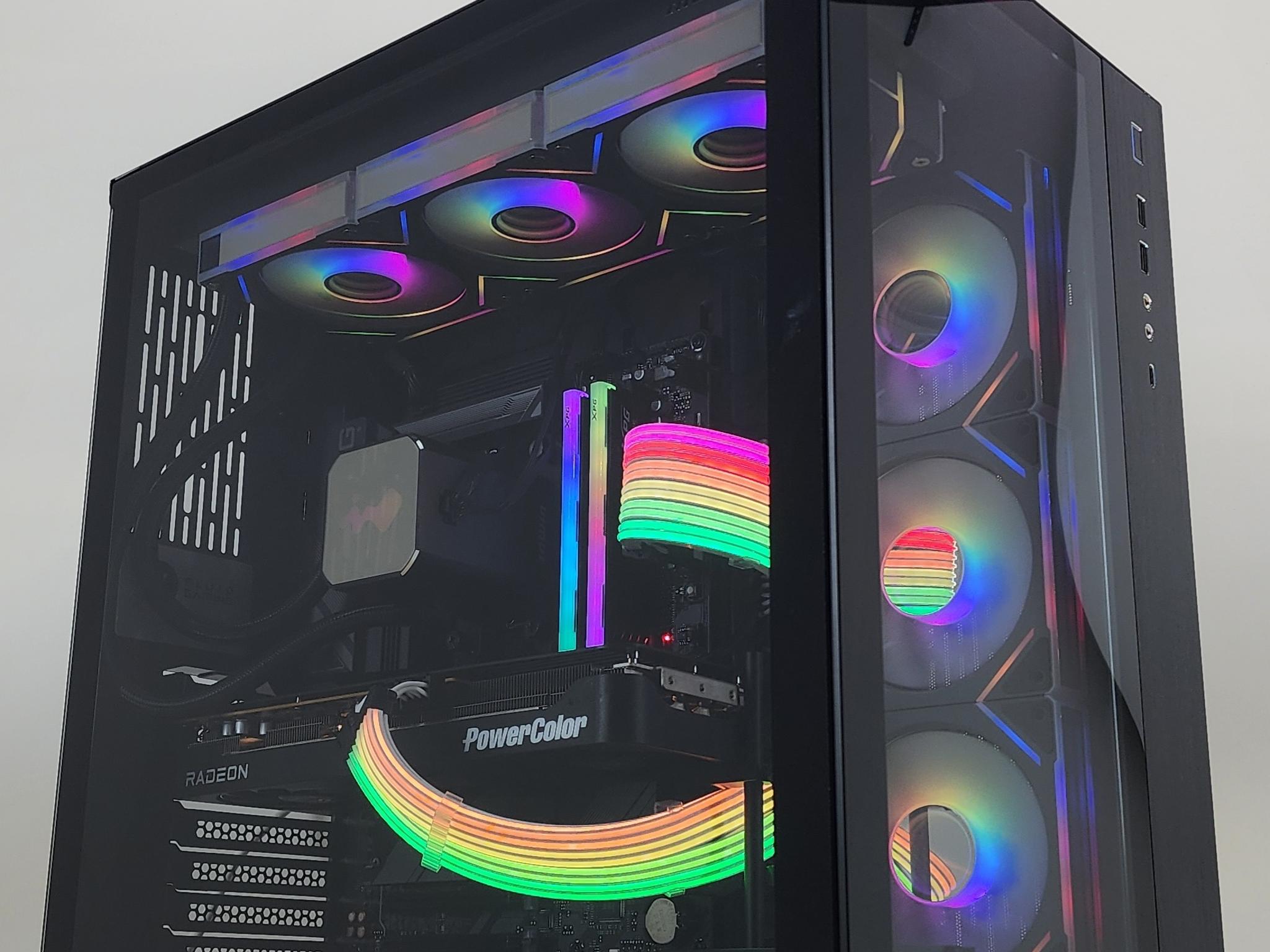 Gaming PC Ryzen 7 9800X3D 32GB RAM 2TB SSD RX 9070 XT 16GB Windows 11 Computer