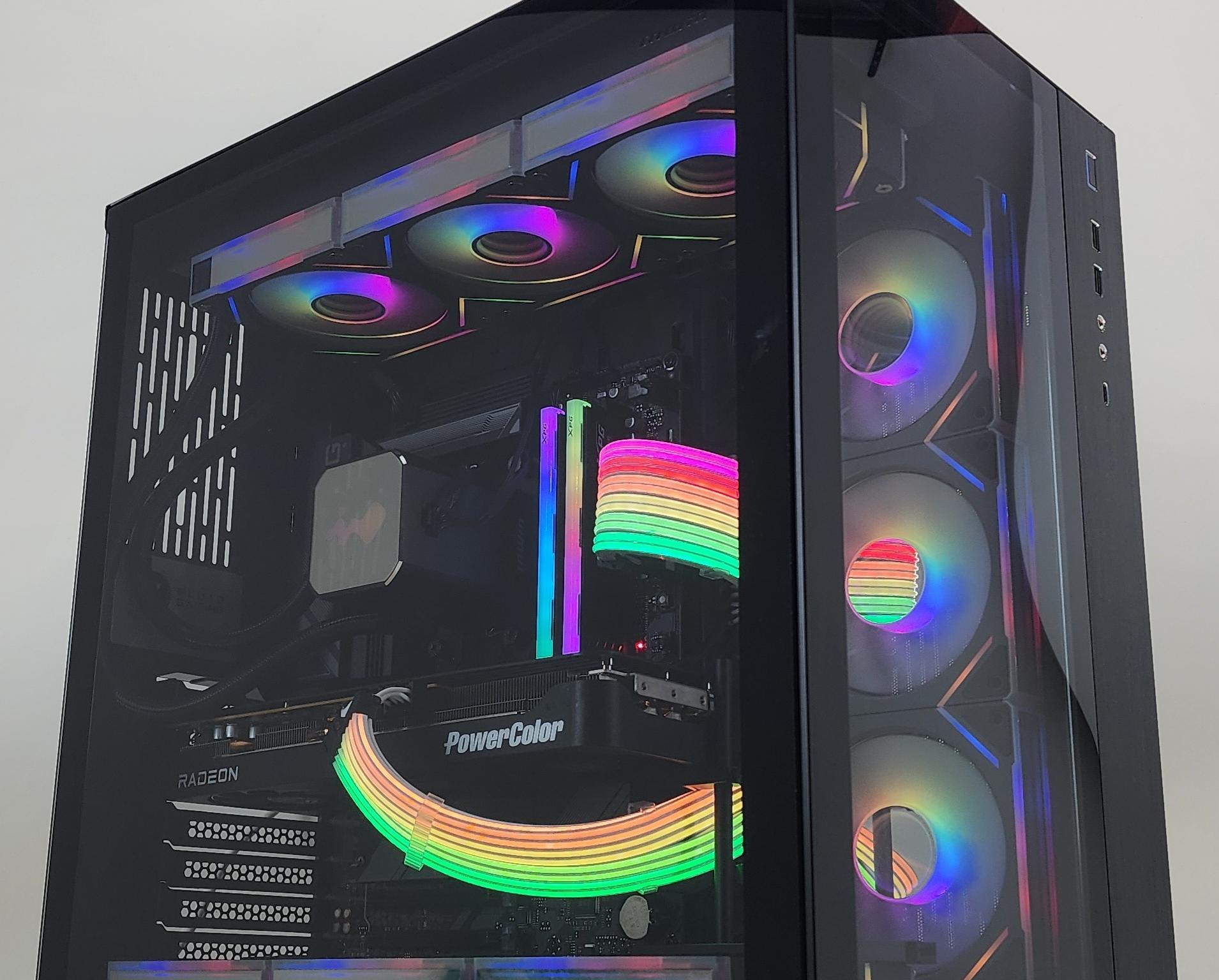 Gaming PC Ryzen 7 9800X3D 32GB RAM 2TB SSD RX 9070 XT 16GB Windows 11 Computer