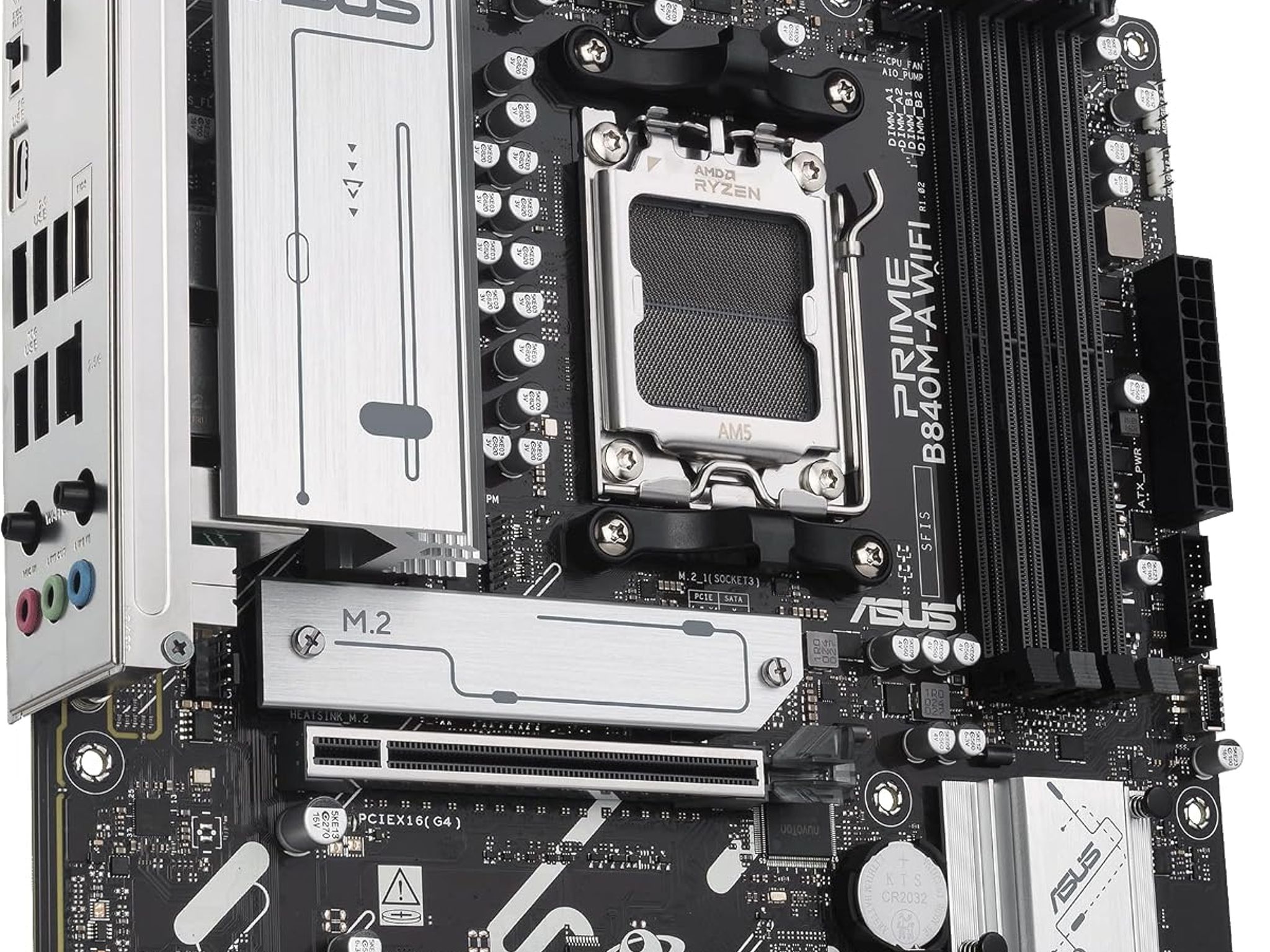 ASUS PRIME B840M-A WIFI AMD B840 AM5 DDR5 MicroATX Desktop Motherboard