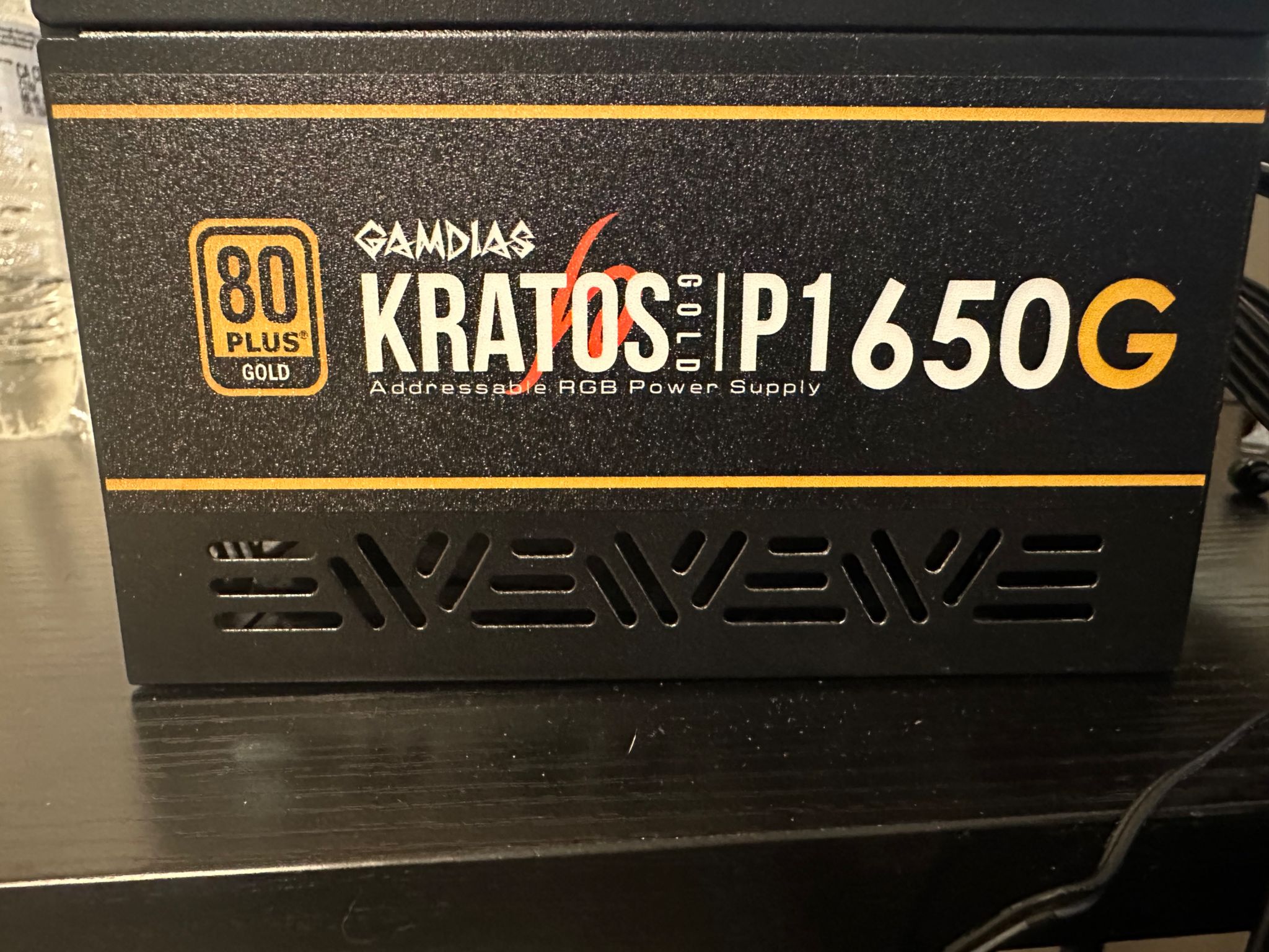GAMDIAS - 650W ATX12V 2.4 80 Plus Gold Power Supply - Black