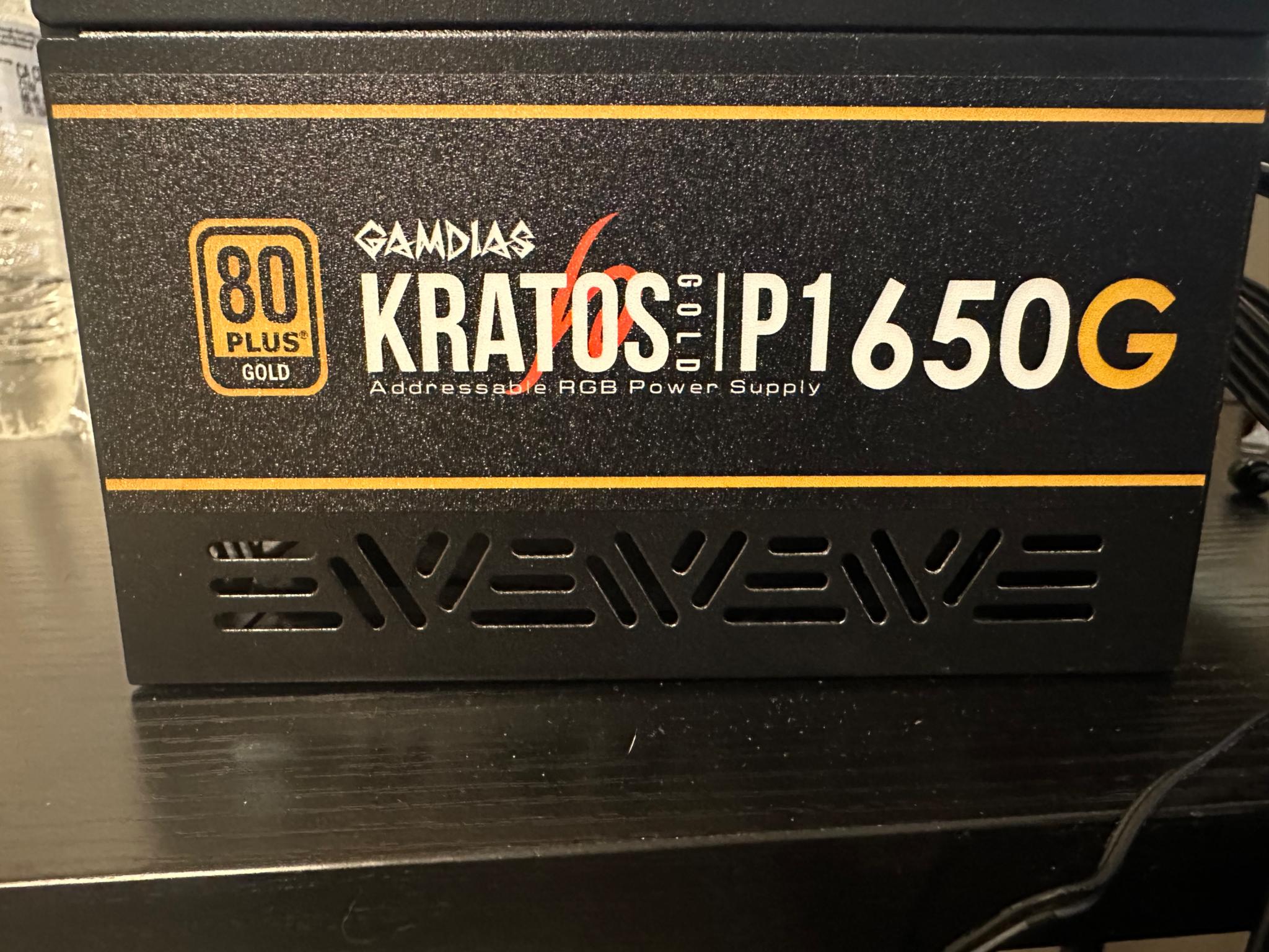 GAMDIAS - 650W ATX12V 2.4 80 Plus Gold Power Supply - Black