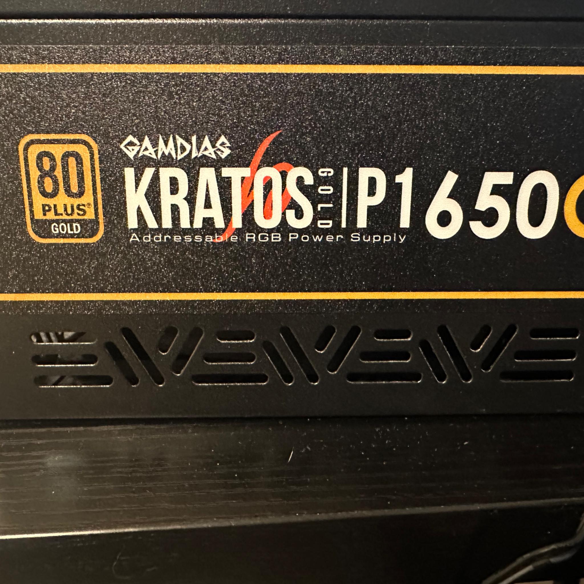 GAMDIAS - 650W ATX12V 2.4 80 Plus Gold Power Supply - Black