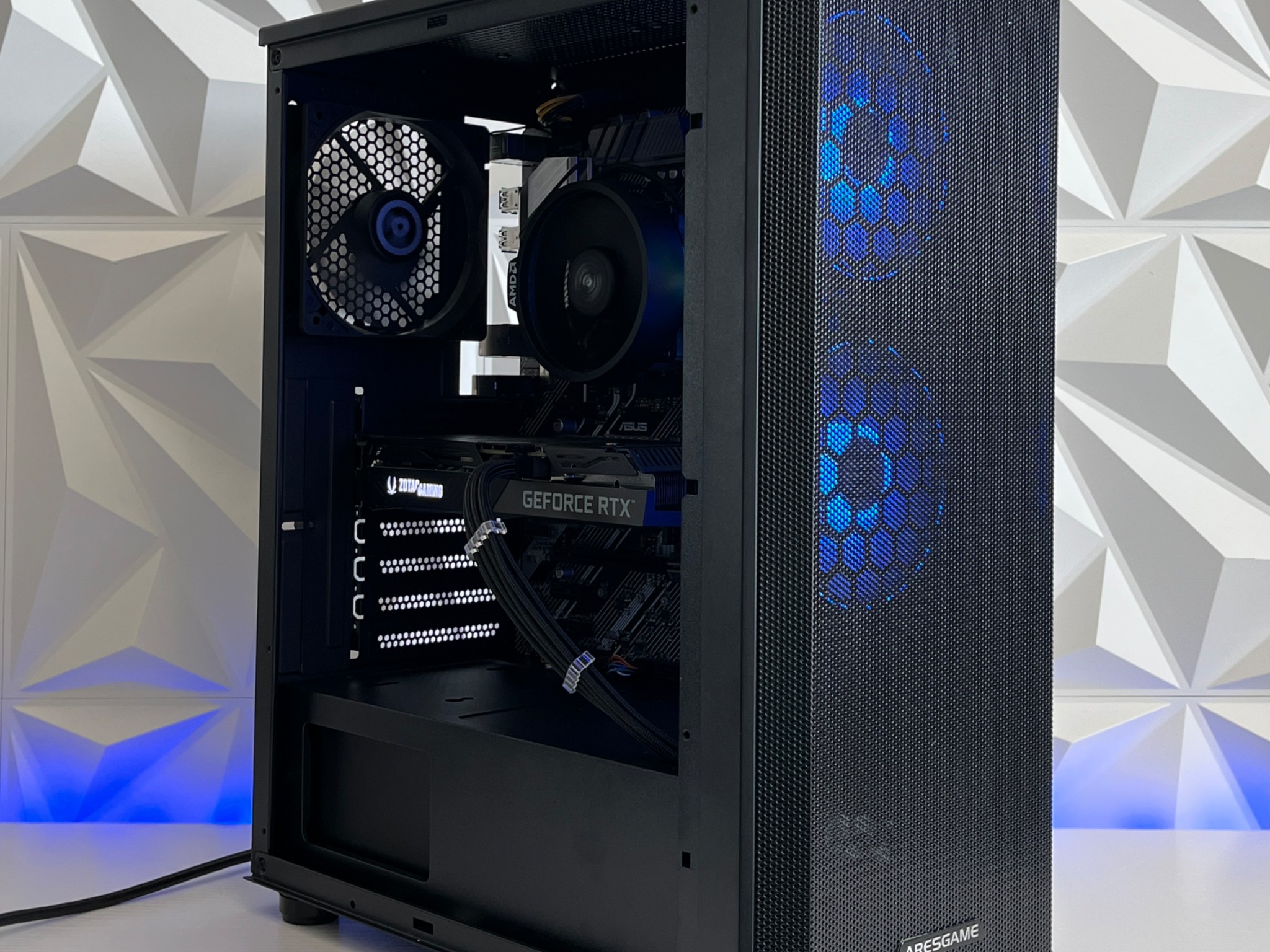 RTX 3060 Ti 8GB, Ryzen 5 3600X, 16GB RAM | Black RGB Gaming Computer/PC
