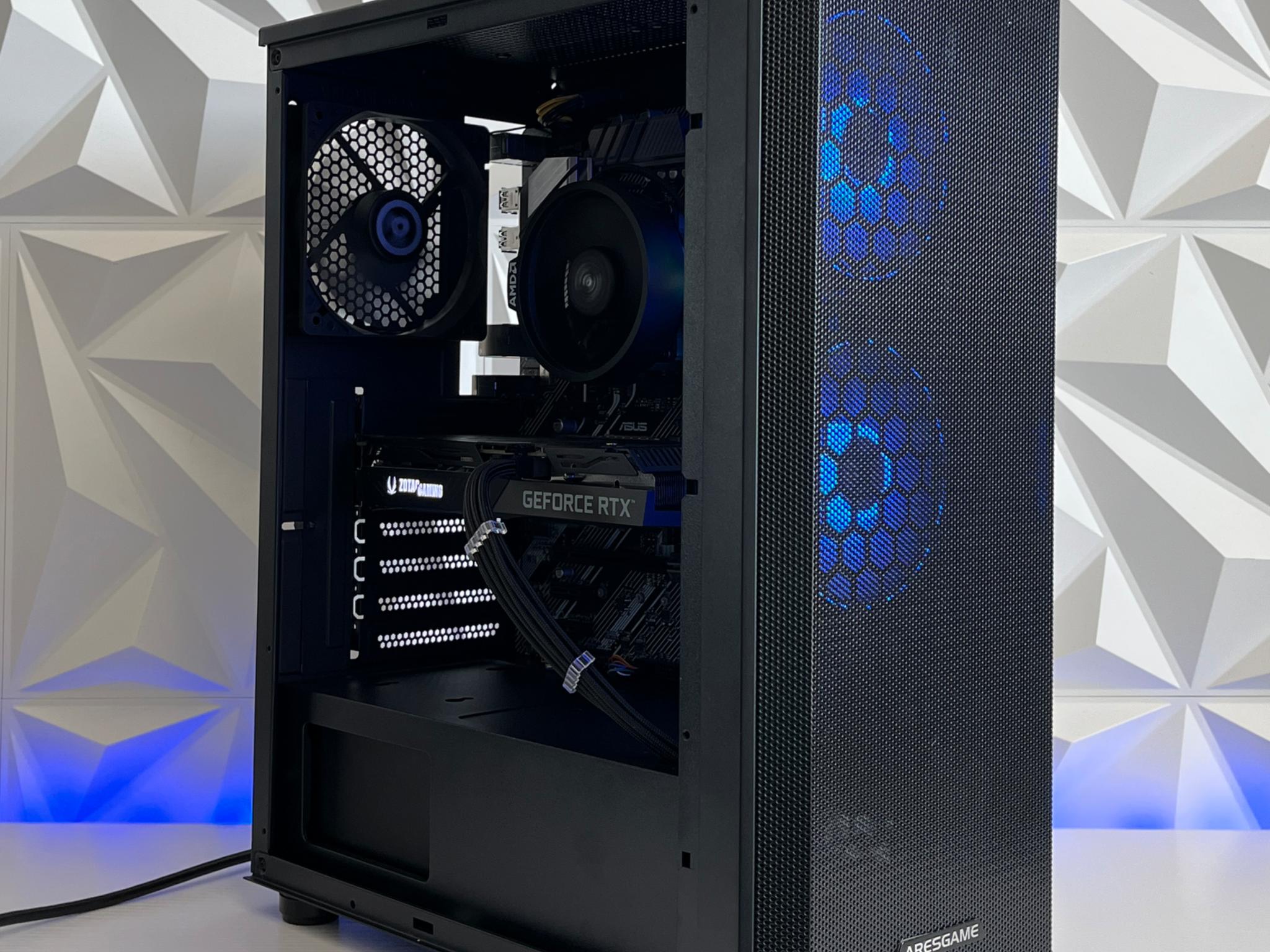 RTX 3060 Ti 8GB, Ryzen 5 3600X, 16GB RAM | Black RGB Gaming Computer/PC