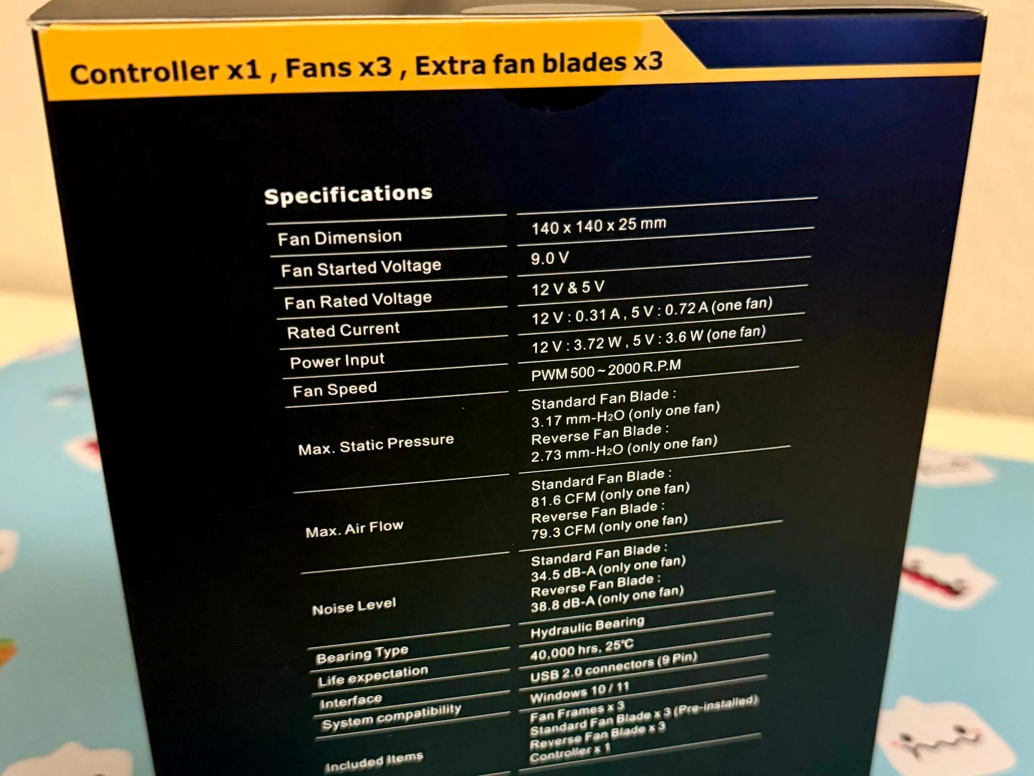 BNIB SWAFAN EX 14 RGB PC Cooling Thermaltake Fan, 3 Fans