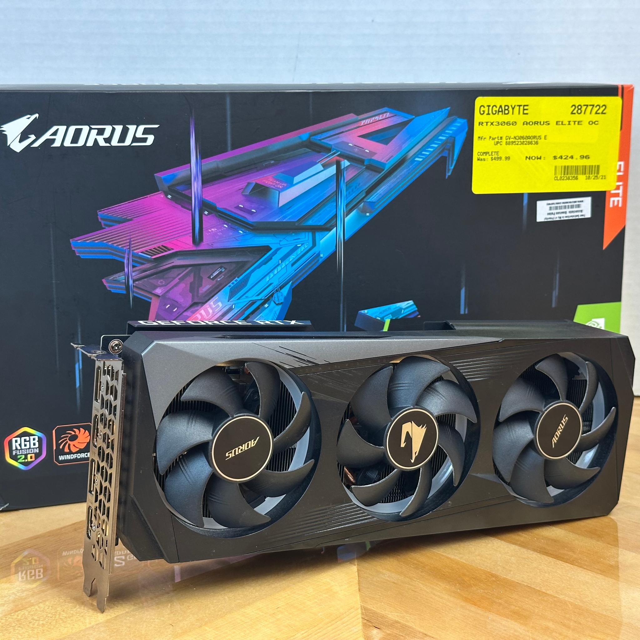 GIGABYTE AORUS ELITE GeForce RTX 3060 12GB