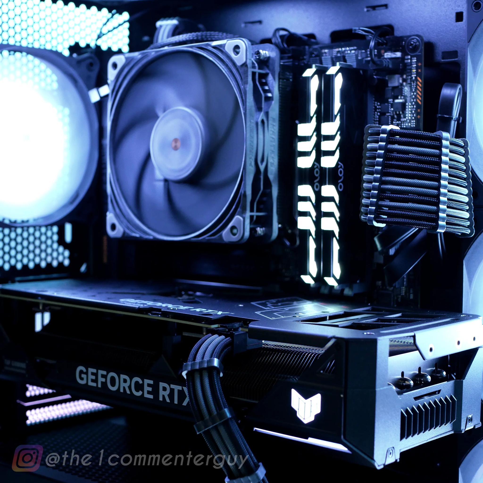 TUF Metal | RTX 4070, I5 13400F (10-core), 32gb ram Glass tower RGB PC