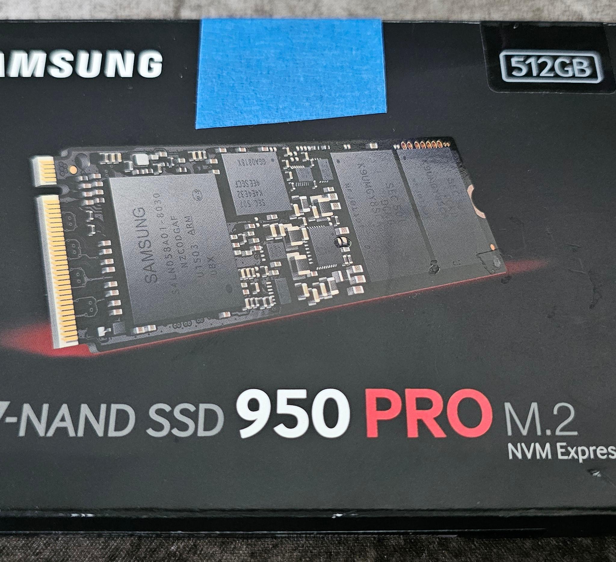 Samsung 950 PRO 512GB PCIE 3.0x4 M.2 2280 NVMe 1.1 SSD