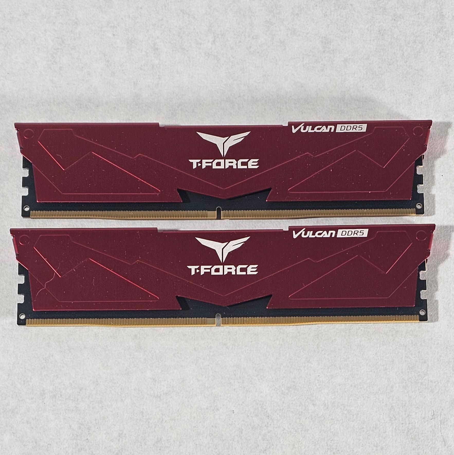 32GB DDR5 (2x16GB) 6000MT/s T-Force Vulcan