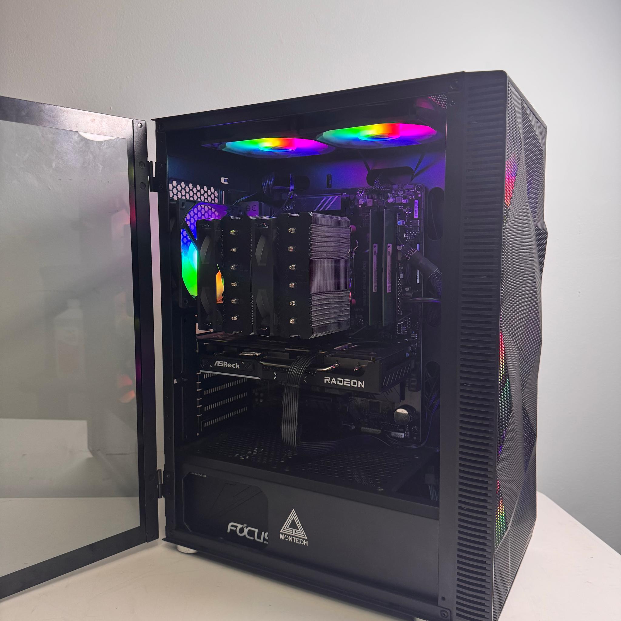 Custom Gaming PC / Radeon RX 9060 XT / 16GB 6000Mhz / Ryzen 5 7600X/