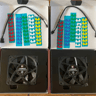 x2 Lightly Used Noctua NF-A12x15 PWM Chromax Fans