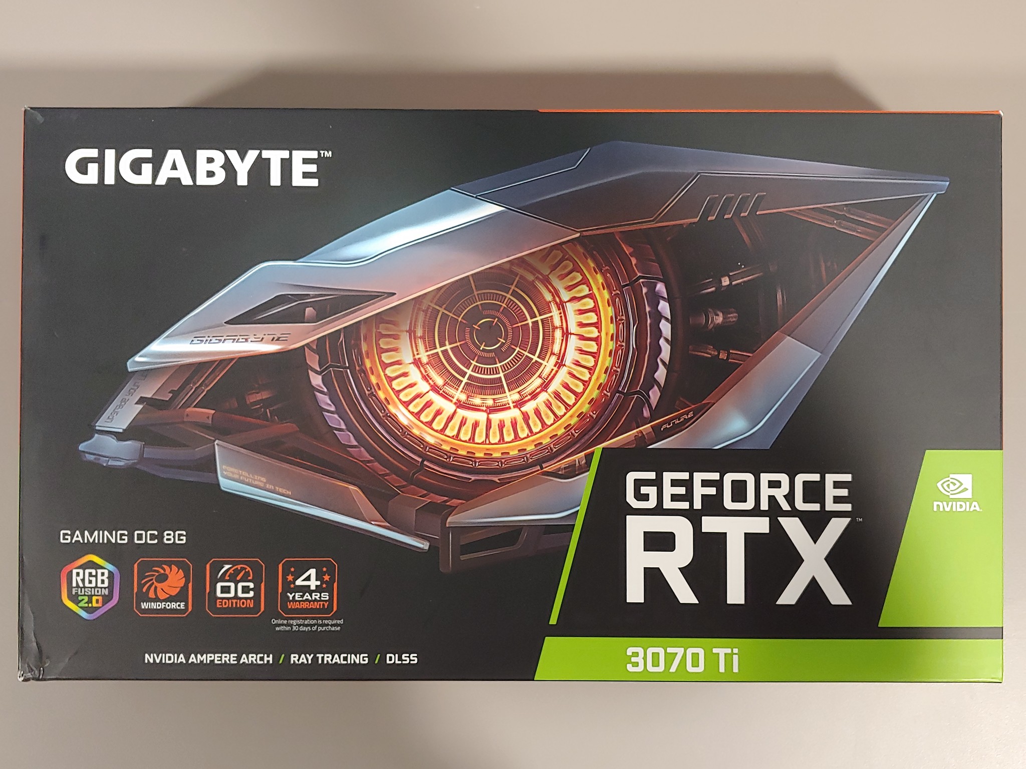 GIGABYTE RTX 3070 Ti Gaming OC 8GB GDDR6X – Tested – Original Box