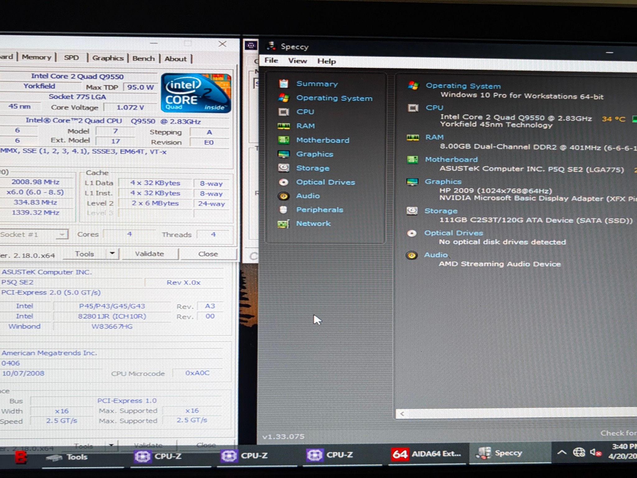 Asus P5q Se2  Socket 775 Retro Beast !