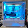 White Gaming PC | RTX 5060 Ti | Ryzen 7 5700X | Liquid Cooled | 1TB SSD | RGB