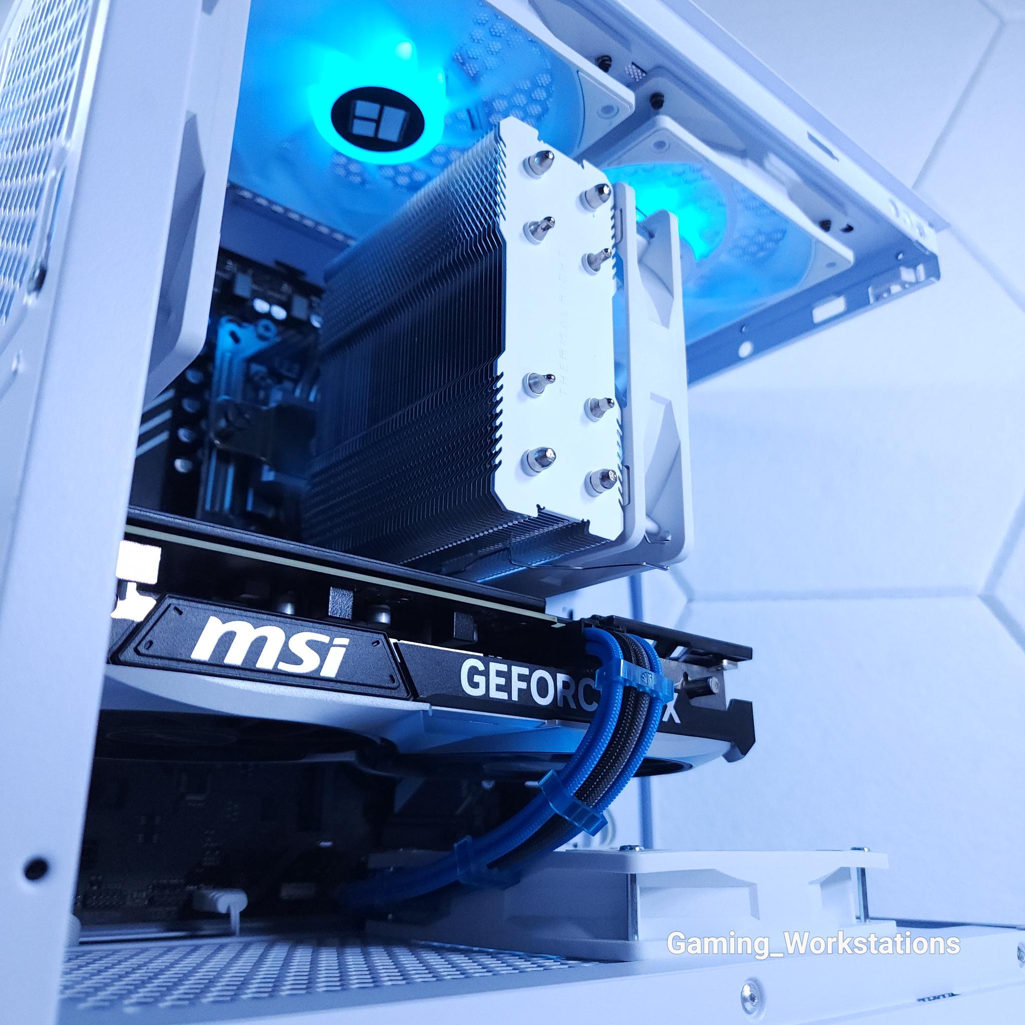 💙🤍RTX 4070 || Ryzen 5 7500F || 2TB NVMe SSD || 32GB 6000MHz DDR5 || 1440p Gaming Computer