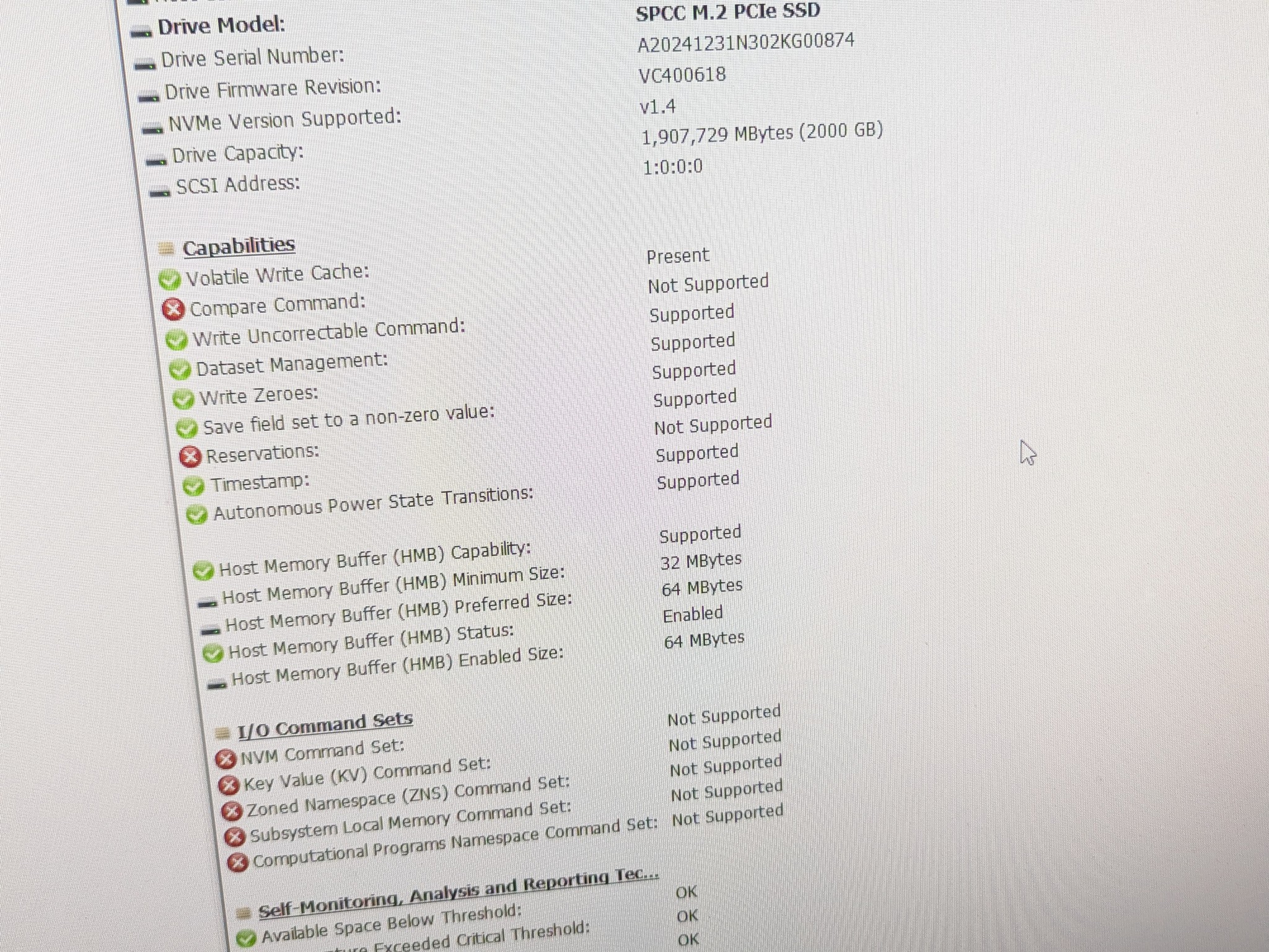 💾  Silicon Power A60 1TB NVMe SSD | PCIe Gen3 | For Parts / Testing Only