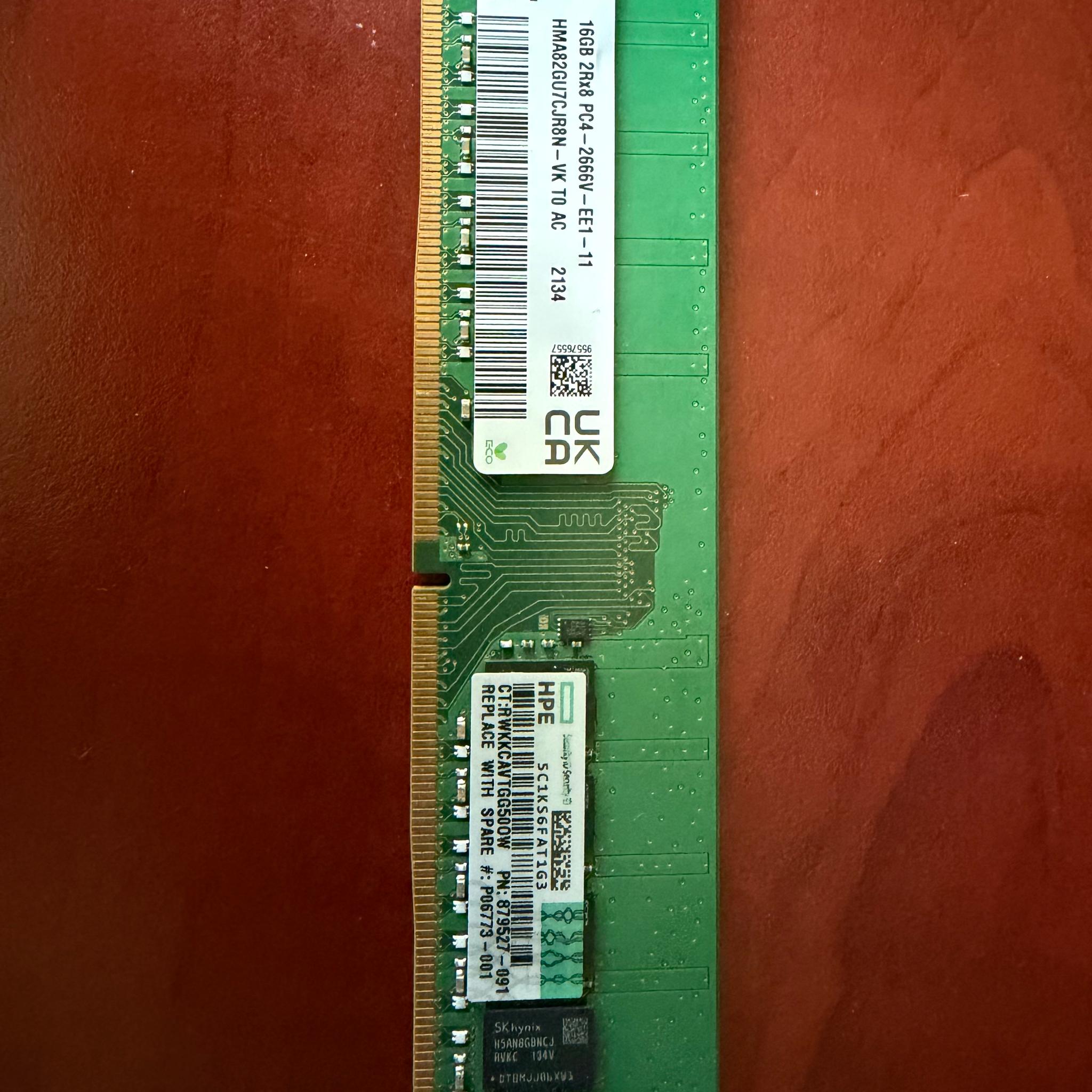 HPE Branded SK Hynix DDR4-2666 8GB
