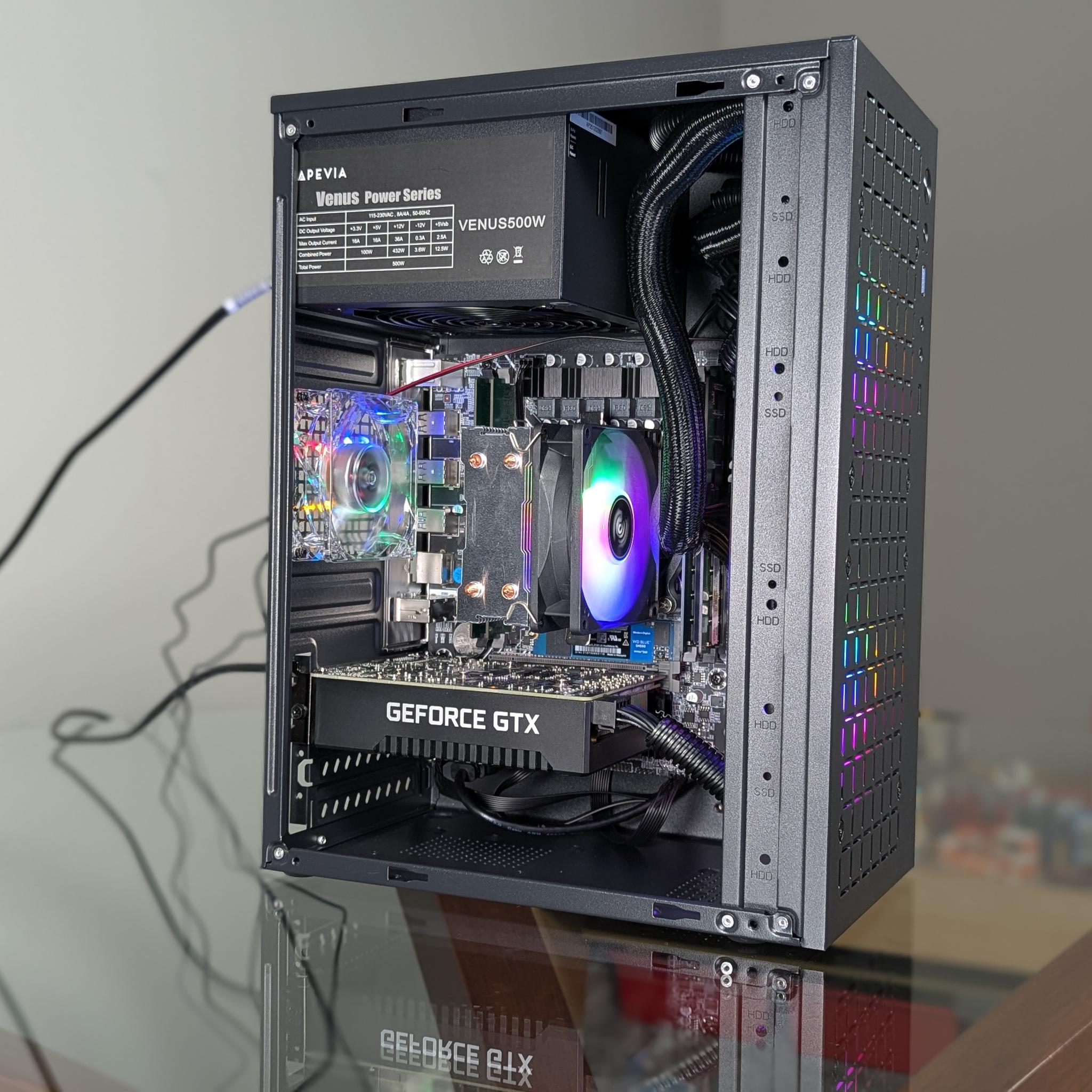 The "Glowbox - I Wanna Try PC Gaming" PC | 14-Core Intel  CPU | Nvidia GTX 1660 Super GPU | 16GB RAM