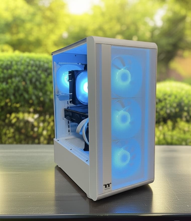 Custom White Gaming PC / ASROCK PG Velocita / Ryzen 7 3700X / RTX 2070 / 16GB / 1TB / Windows 11 Pro