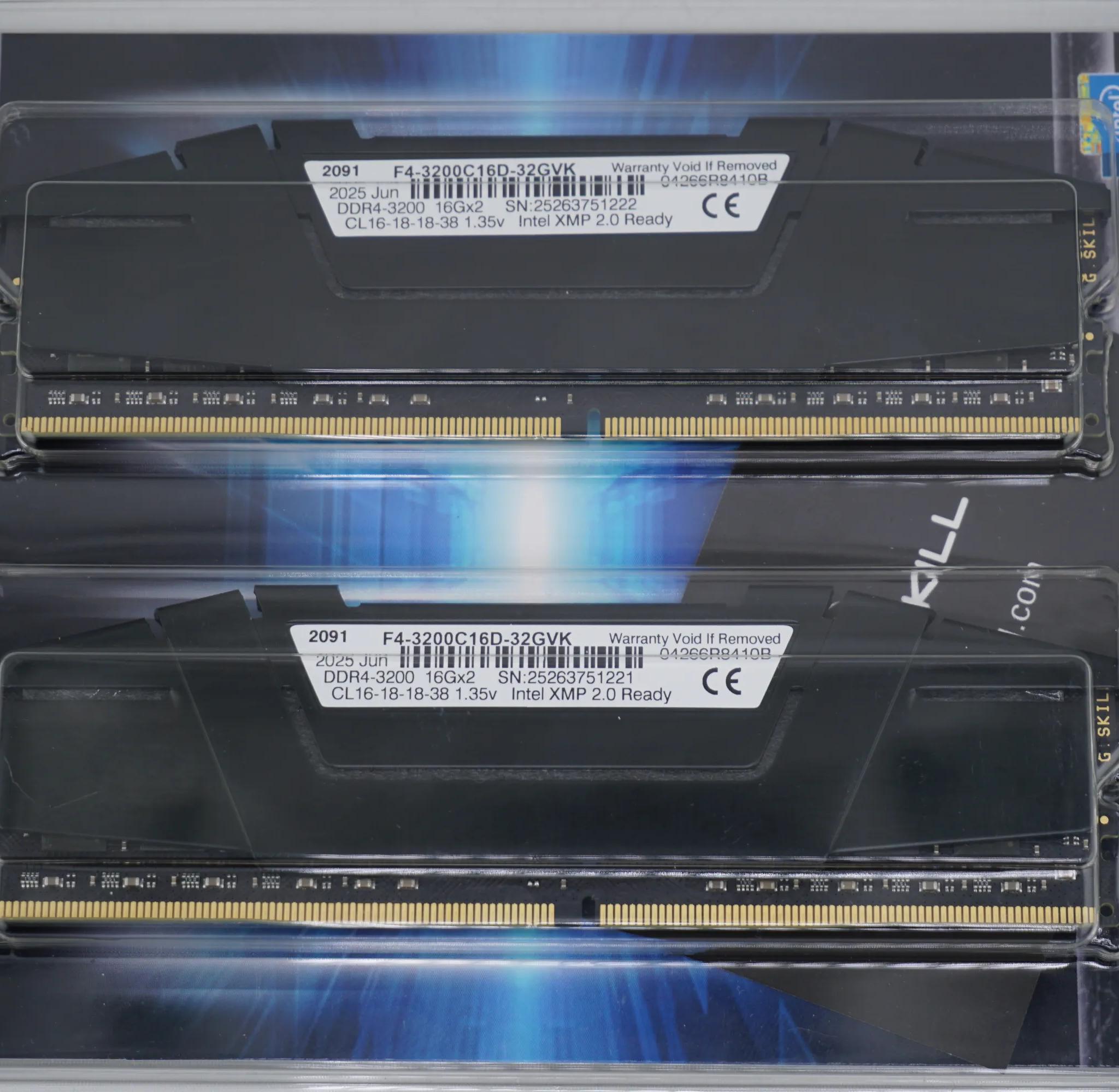 G.Skill DDR4 2x16GB 3200C16 F4-3200C16-32GVK
