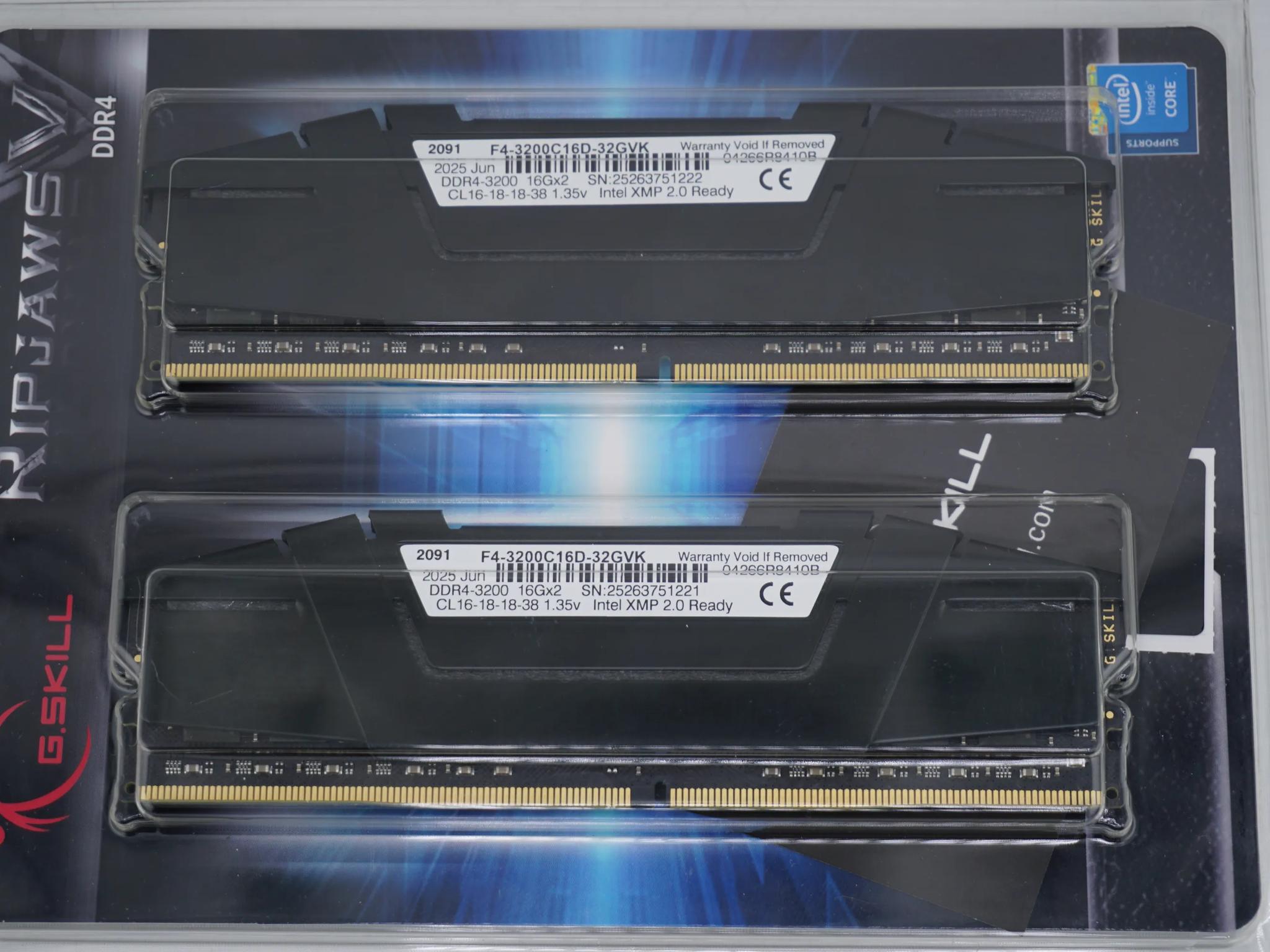 G.Skill DDR4 2x16GB 3200C16 F4-3200C16-32GVK