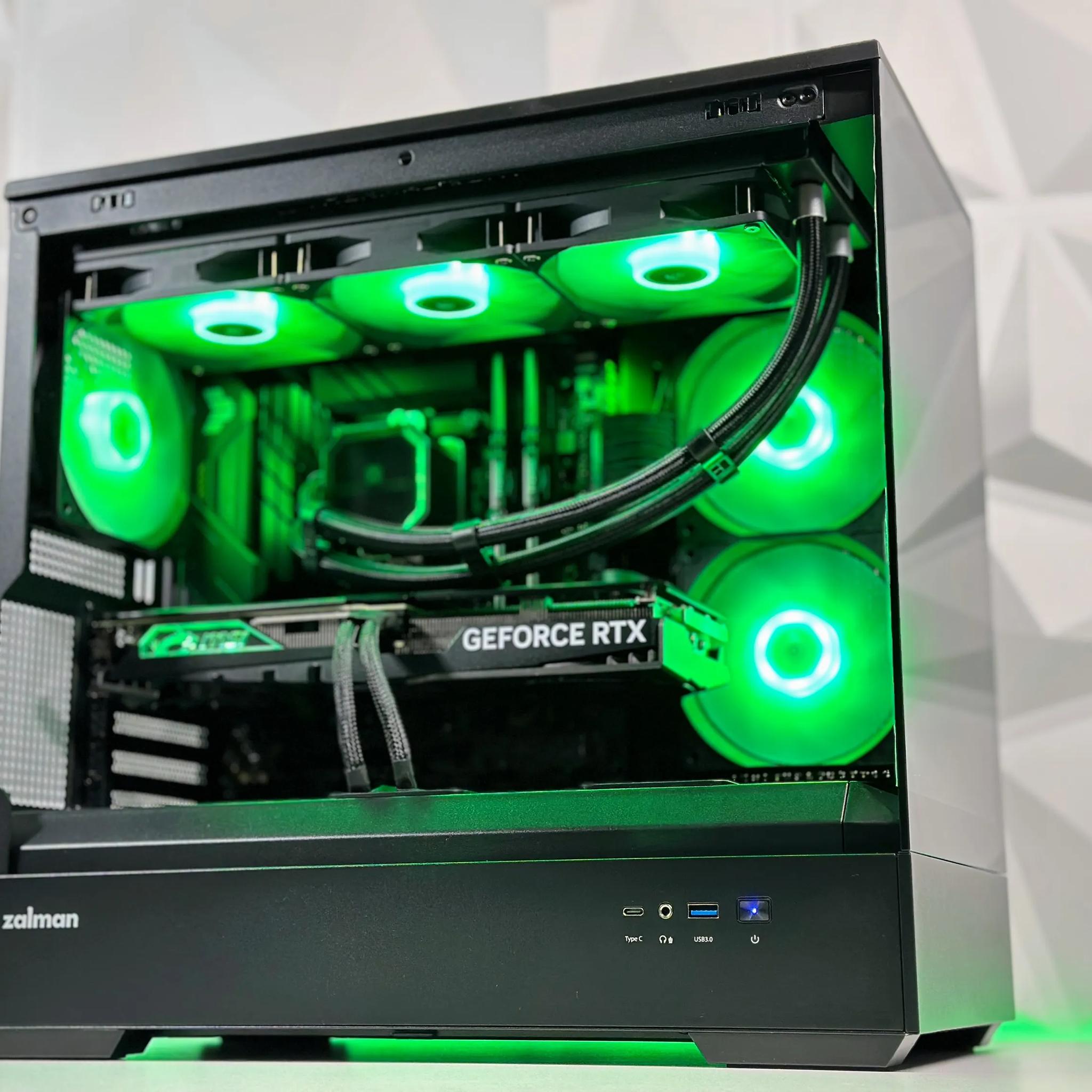 🌃🦇The Dark Knight 🦇Liquid Cooled Gaming PC🦇Nvidia RTX 4070 12GB🦇Intel  12600KF🦇32GB DDR4🦇1TB