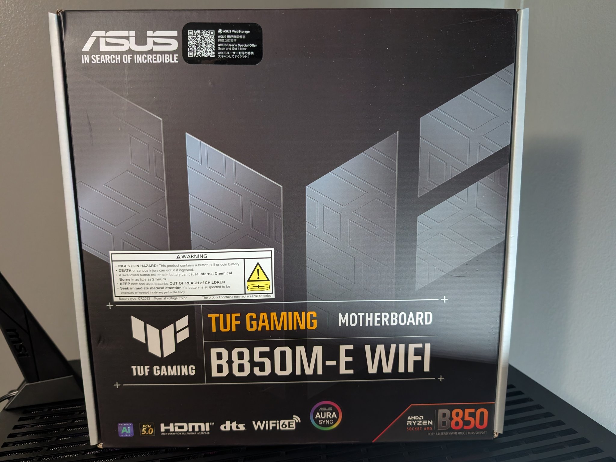 ASUS TUF GAMING B850M-E WIFI mATX AM5 Motherboard *BRAND NEW SEALED*