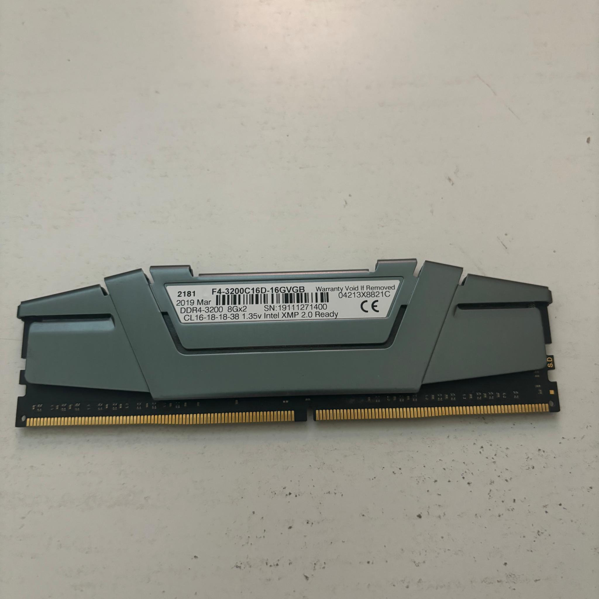 8GB (1x8) 3200MHz G.Skill Ripjaws