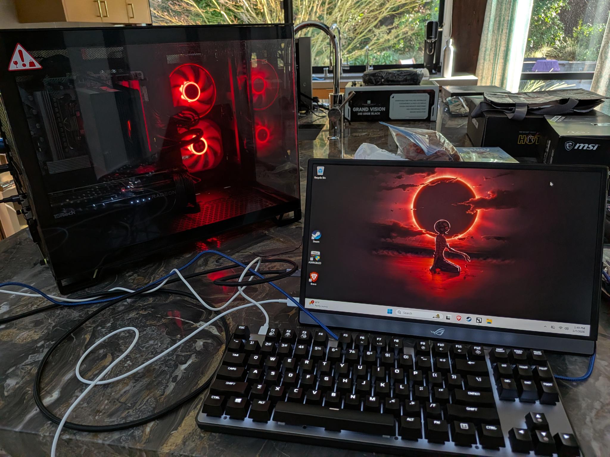 1440p Cube Rex - Radeon RX 7700 XT, Ryzen 5 7600, 32 GB DDR5 RAM, 2 TB Gen 4 NVME, RGB