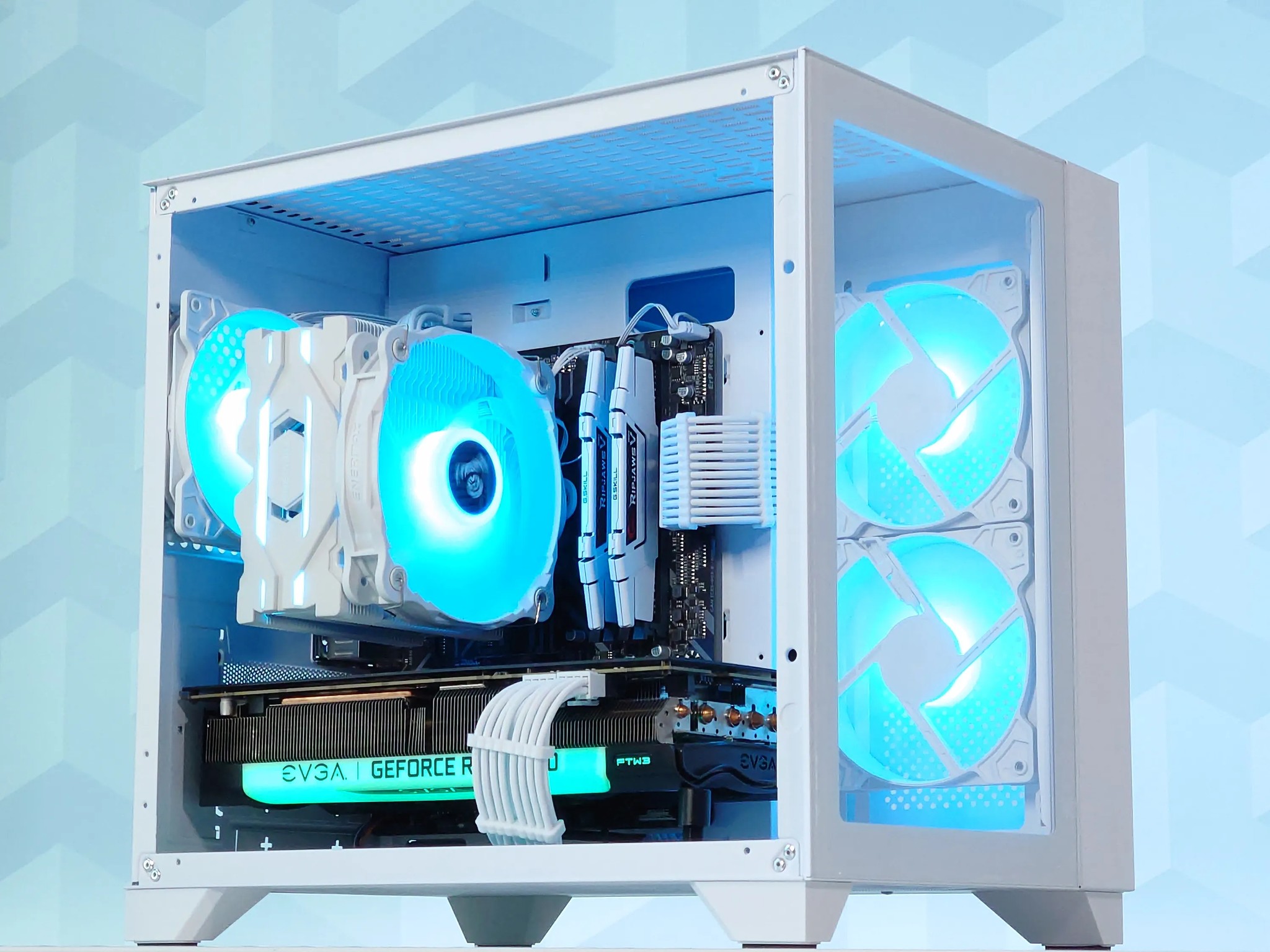 💚🤍Gaming PC❇️Nvidia RTX 3070 8GB❇️AMD Ryzen 5 5600 6-Core❇️32GB DDR4❇️1TB SSD