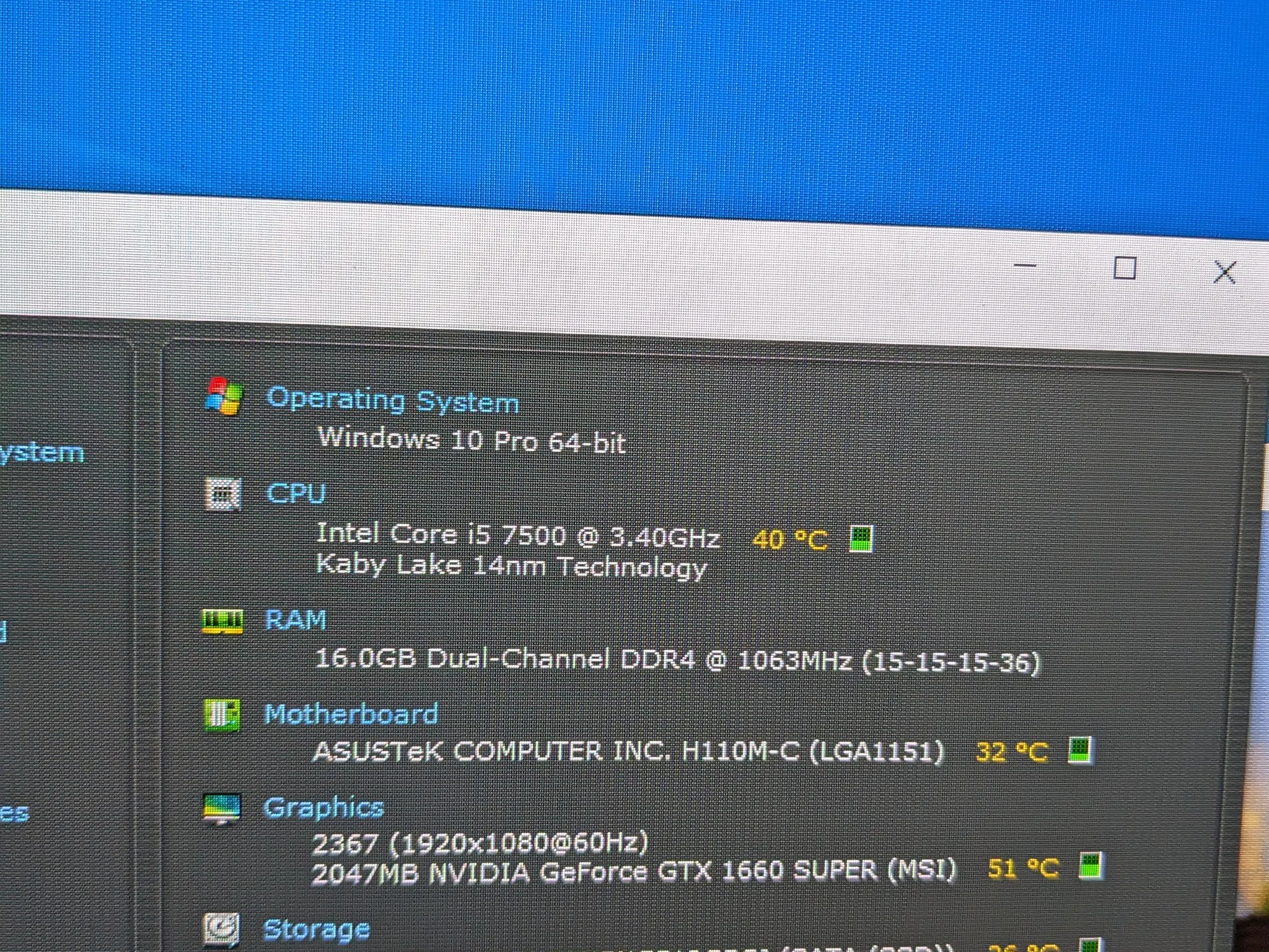 FREE SHIP|| i5-7500, GTX 1660S, 16GB RAM, 512GB SSD, Win10, WiFi, RGB