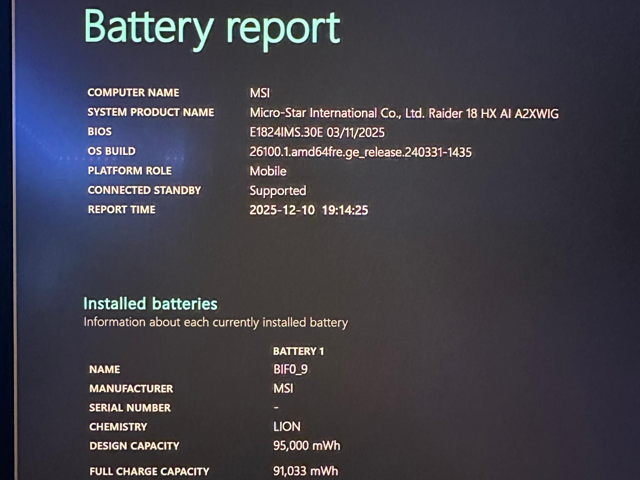 MSI RAIDER 18 HX AI GAMING LAPTOP