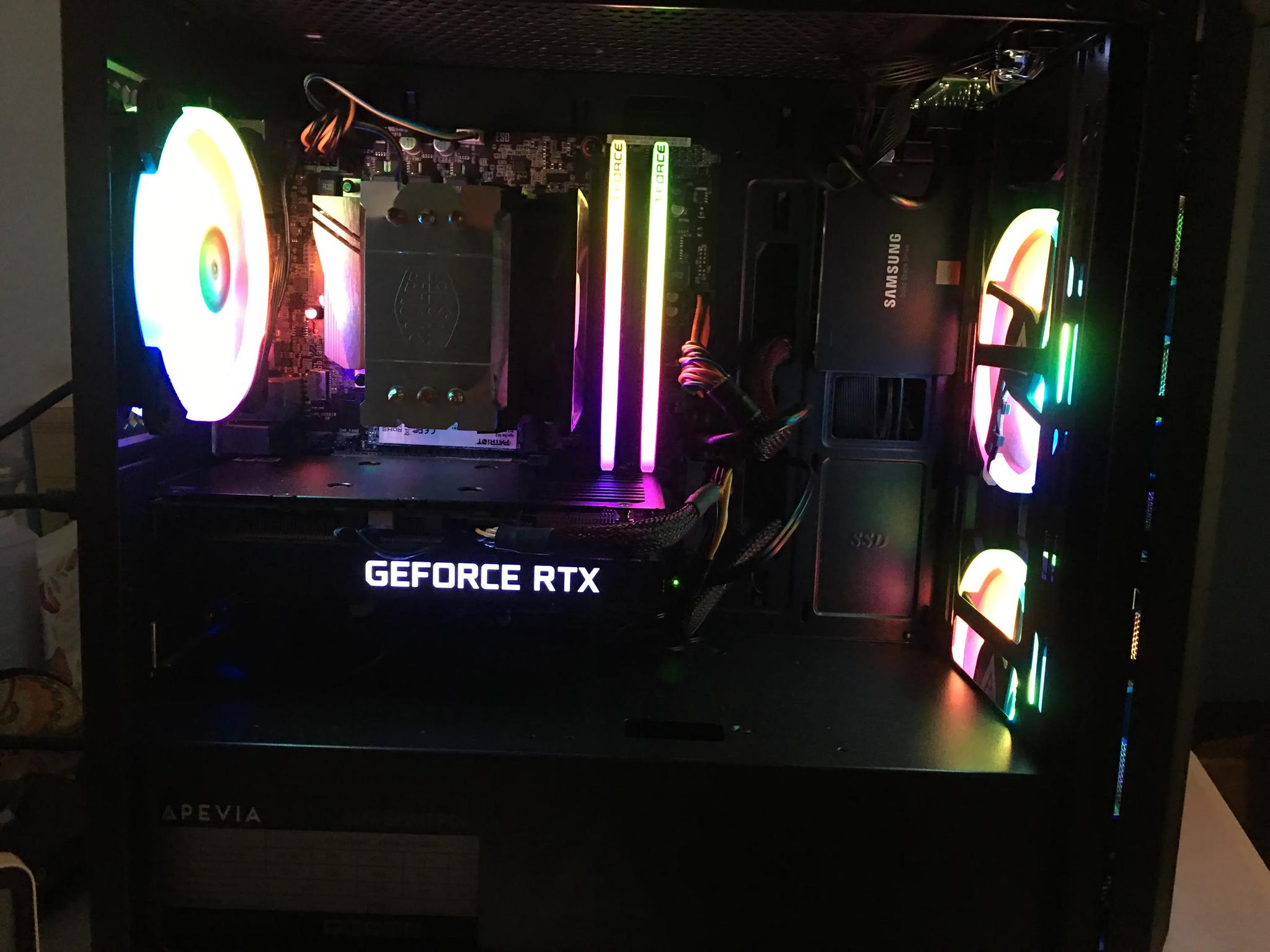 Great Gaming PC, RTX 3060Ti, i7 CPU, DDR4 16GB 3600, M.2 drive, SSD, HDD, mATX size