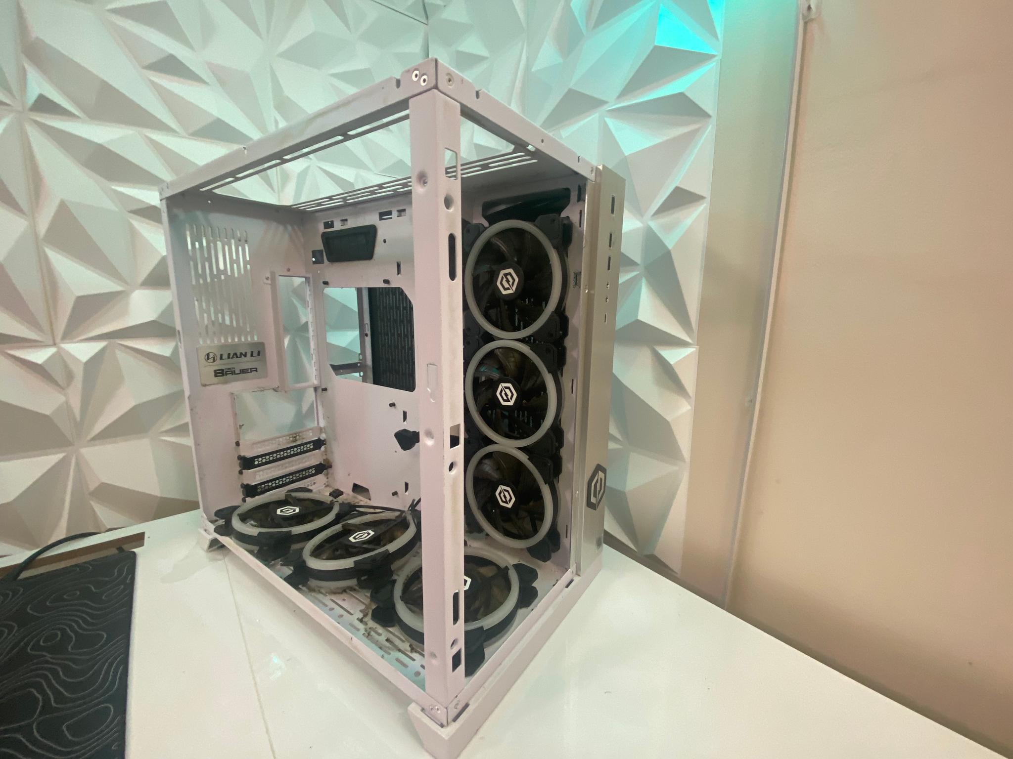 CyberPower White ATX PC Case – Bad Condition (As-Is)