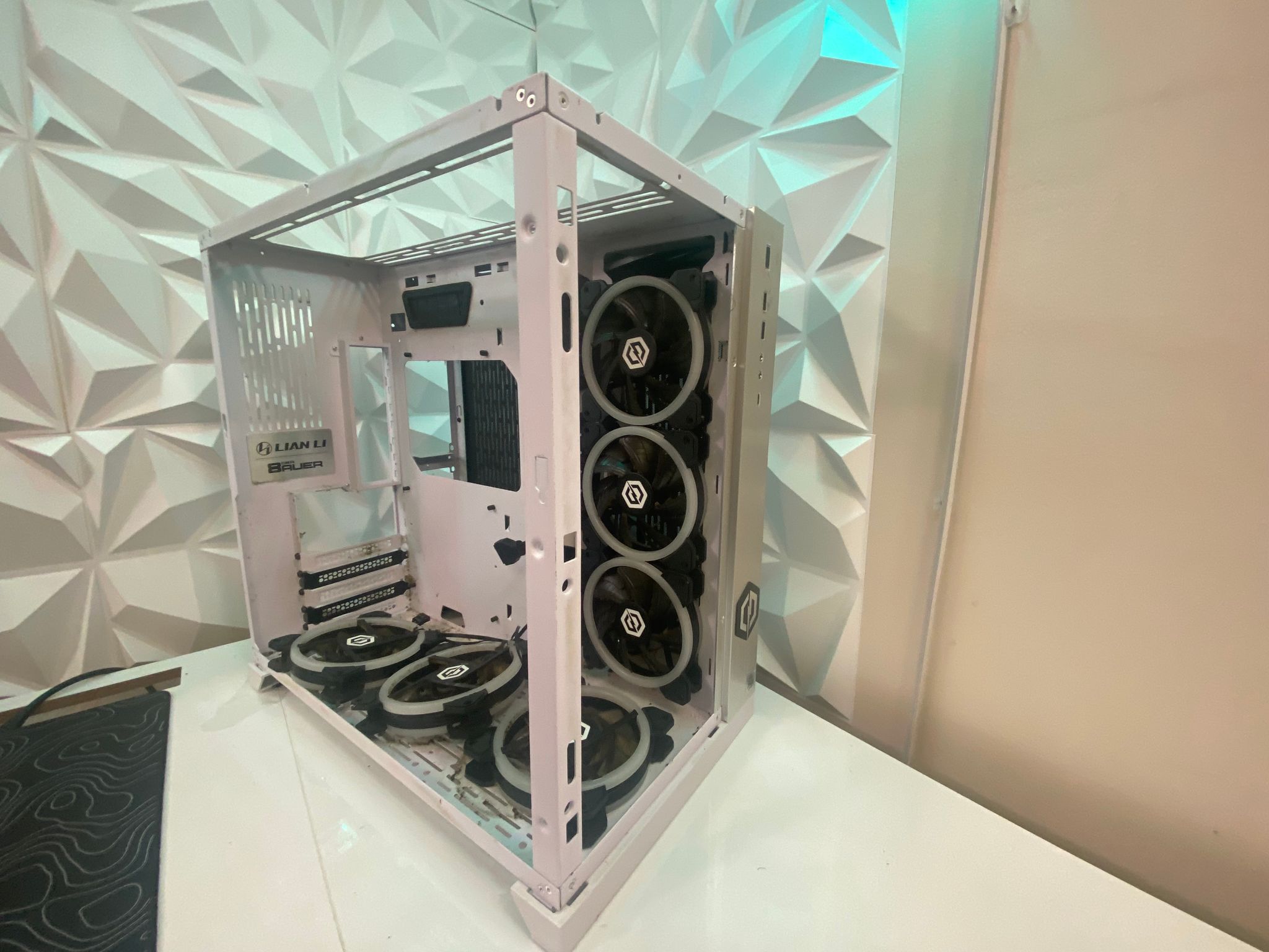 CyberPower White ATX PC Case – Bad Condition (As-Is)