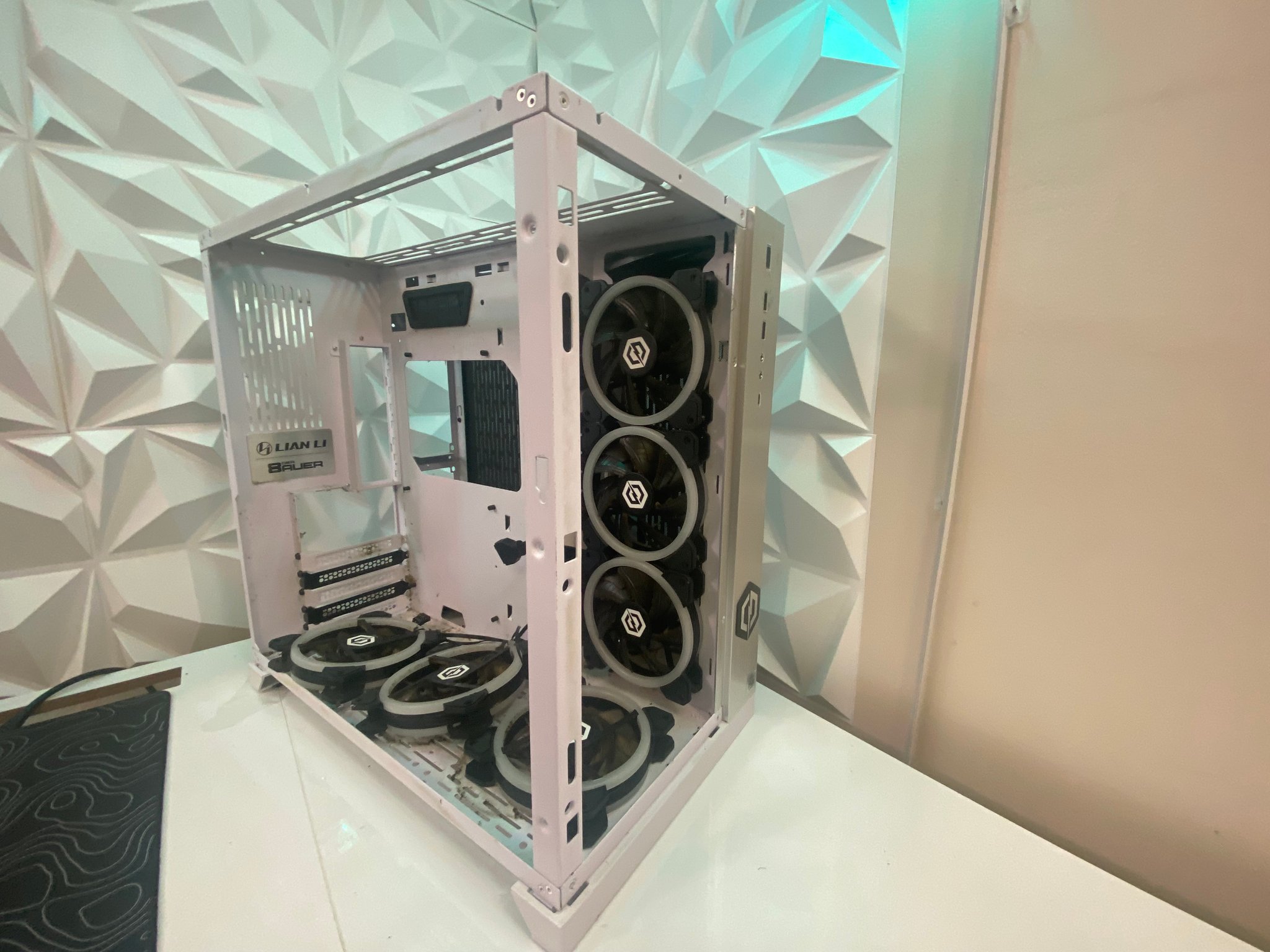 CyberPower White ATX PC Case – Bad Condition (As-Is)