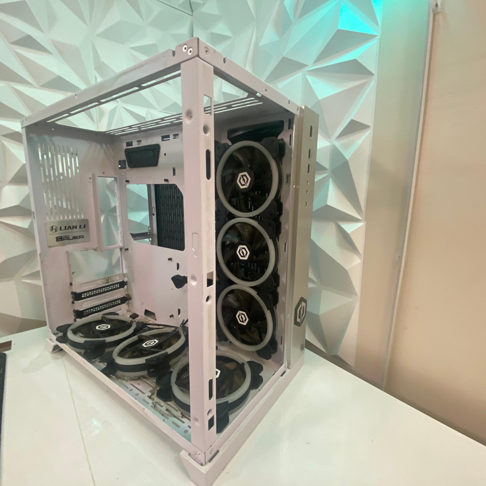 CyberPower White ATX PC Case – Bad Condition (As-Is)