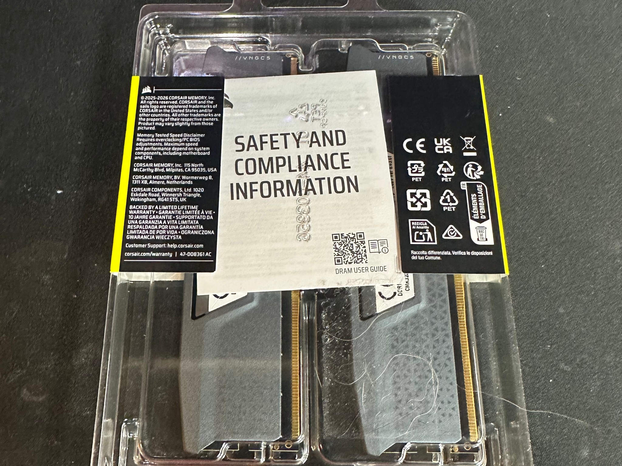 Vengeance DDR5 6000MT/s CL30-36-36-76 1.40v