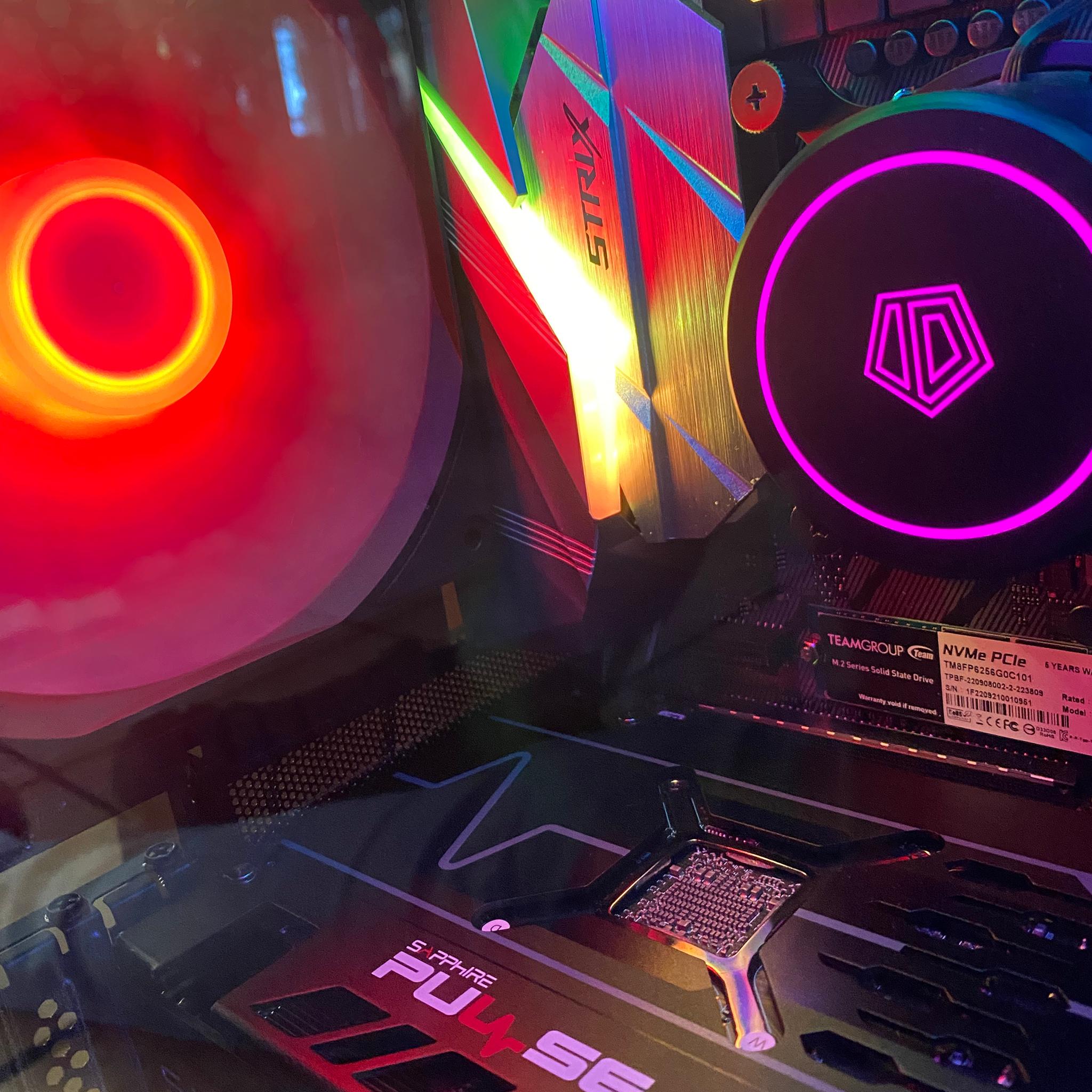 (Liquid Cooled) Intel 9th gen Gaming pc-16GB DDR4(XMP)-over 2TB storage-w/ (Activated)Windows 11 