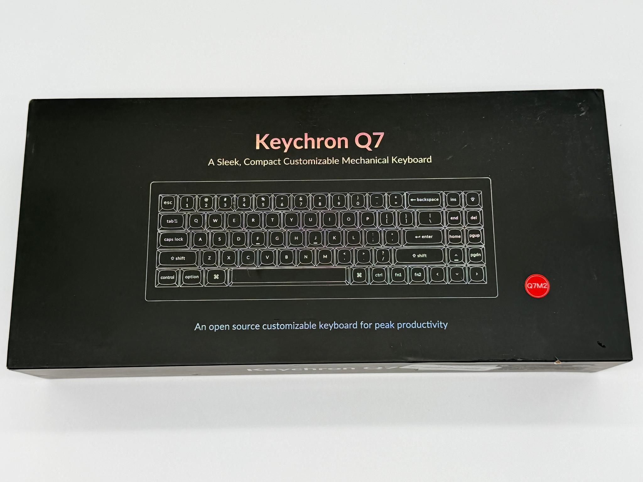 Keychron Q7 QMK Mechanical Keyboard Gateron G Pro Blue/Carbon Black