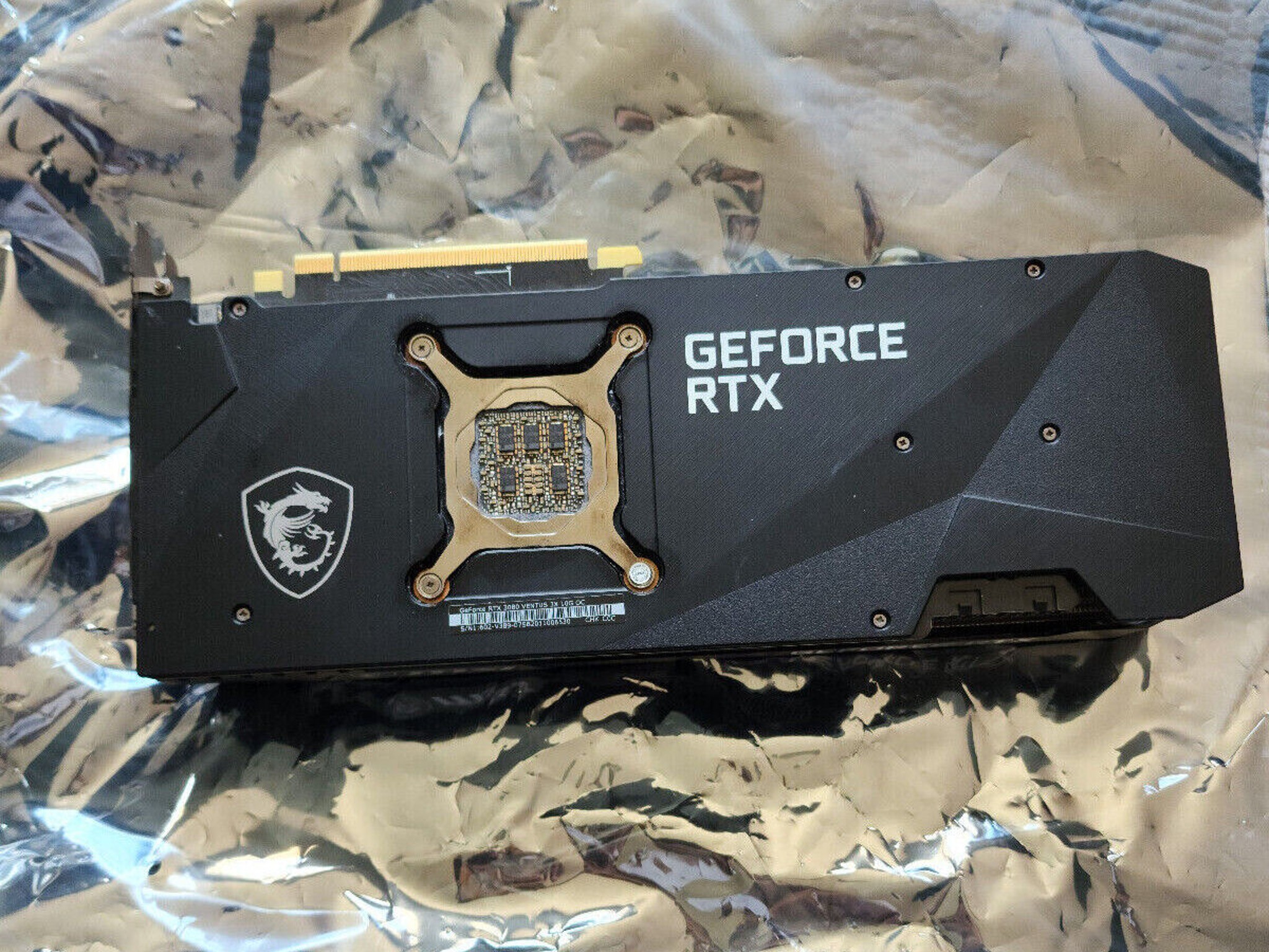 MSI GeForce RTX 3080 Ventus 3X 10G OC 10GB GDDR6X Graphics Card Top High-end 4k GPU