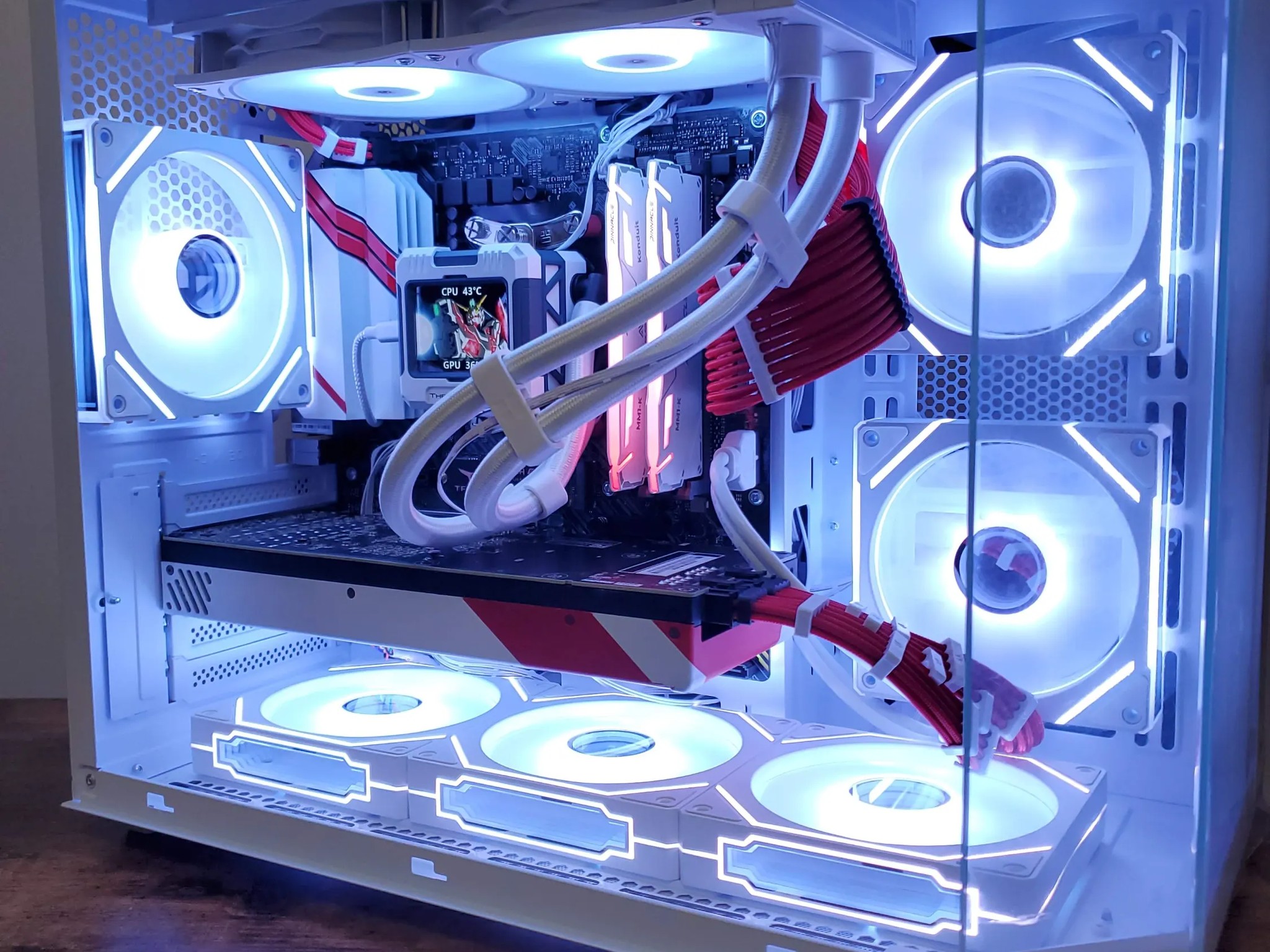 *White Base* Custom Gaming PC | RTX 3070 | Ryzen 5 | LCD AIO | 32GB DDR4 RAM | 1TB NVME SSD | Wifi